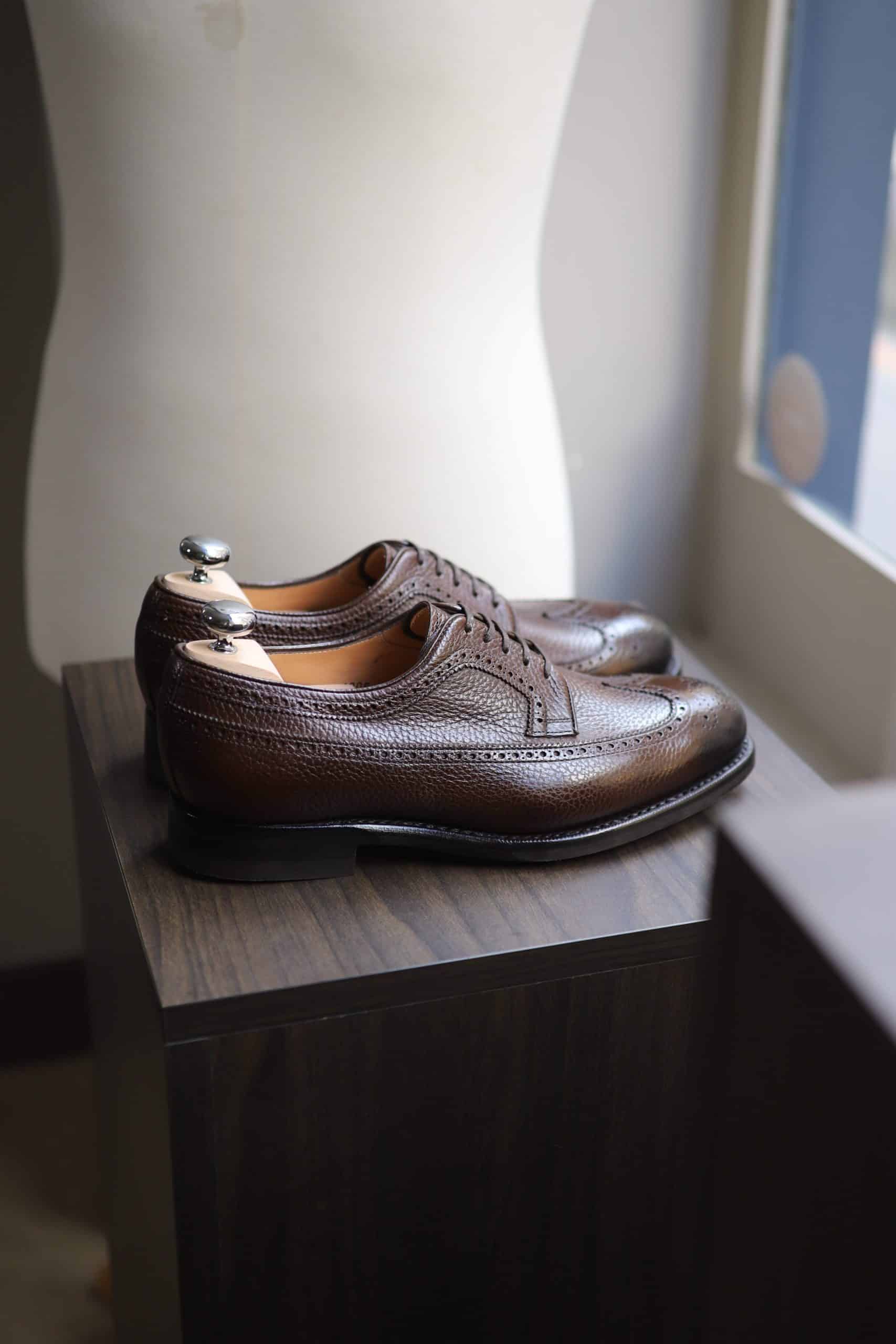 Malfroid Brogue-Master derby cuir grainé