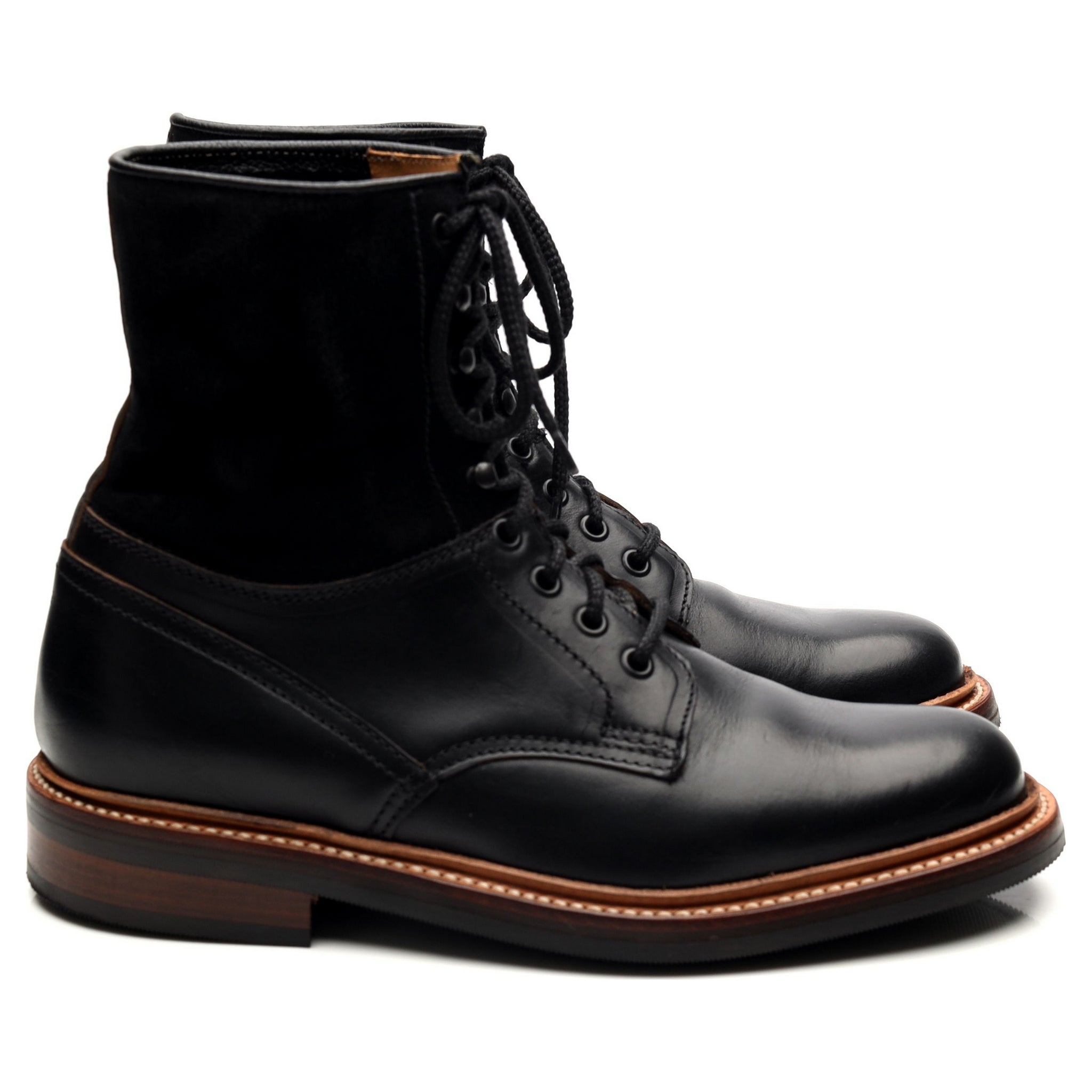 Grenson Veronica bottines cuir noir UK 5 semelle caoutchouc