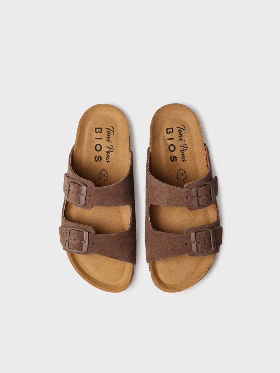 Toni Pons Ghana-Qt sandale cuir double boucle taupe
