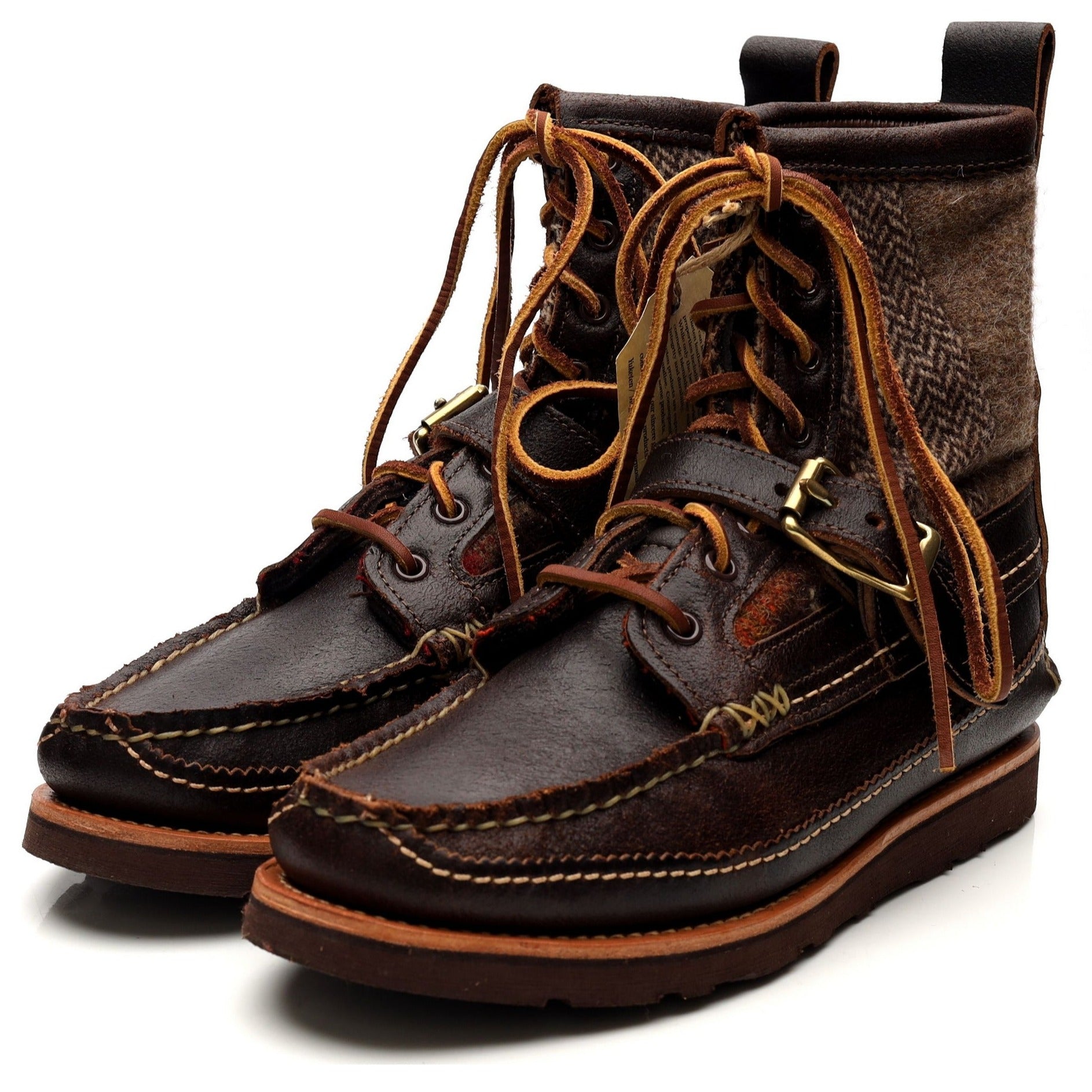 Yuketen Maine Guide bottes cuir marron pointure UK 7