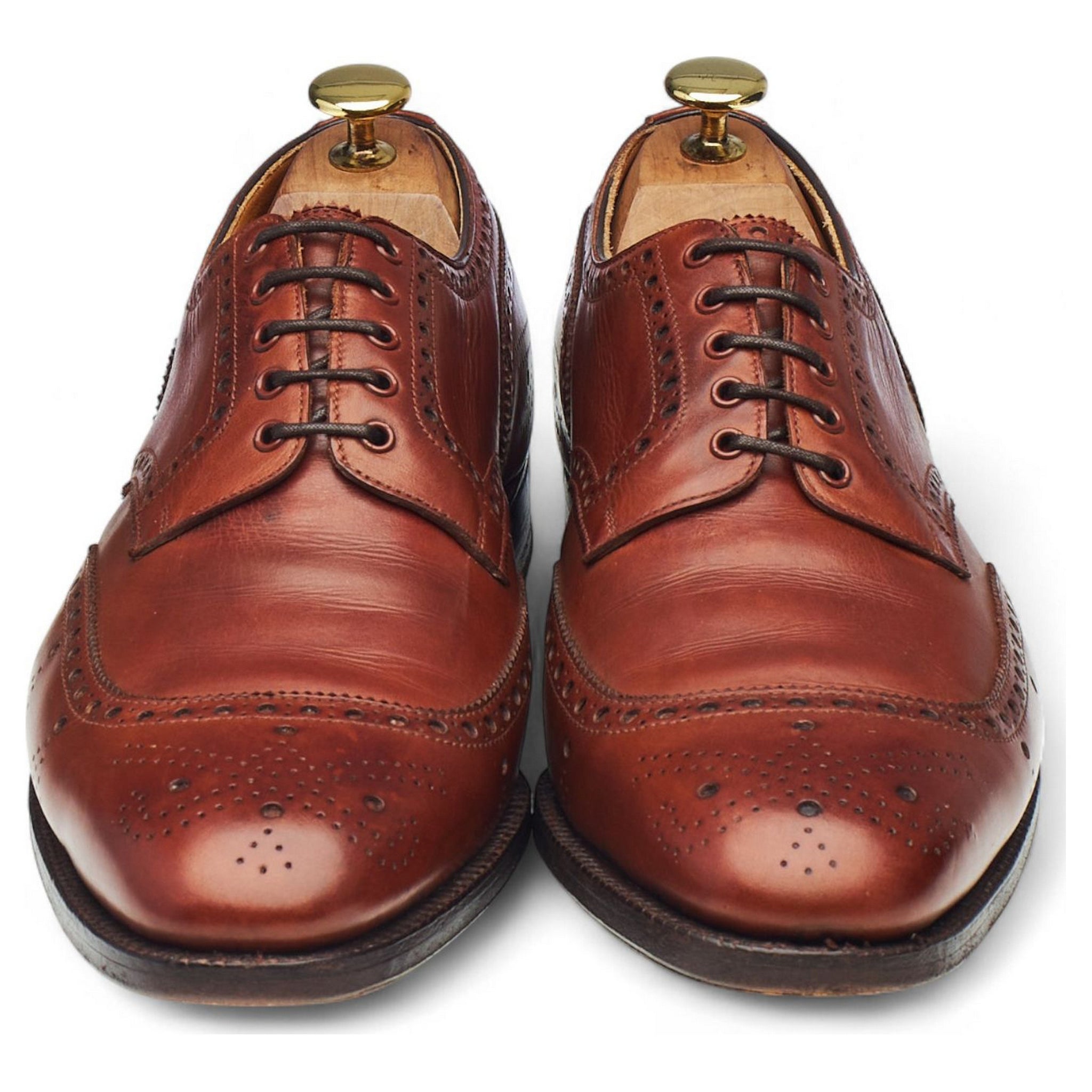 Foster & Son derbies cuir marron pointure UK 8 étroit