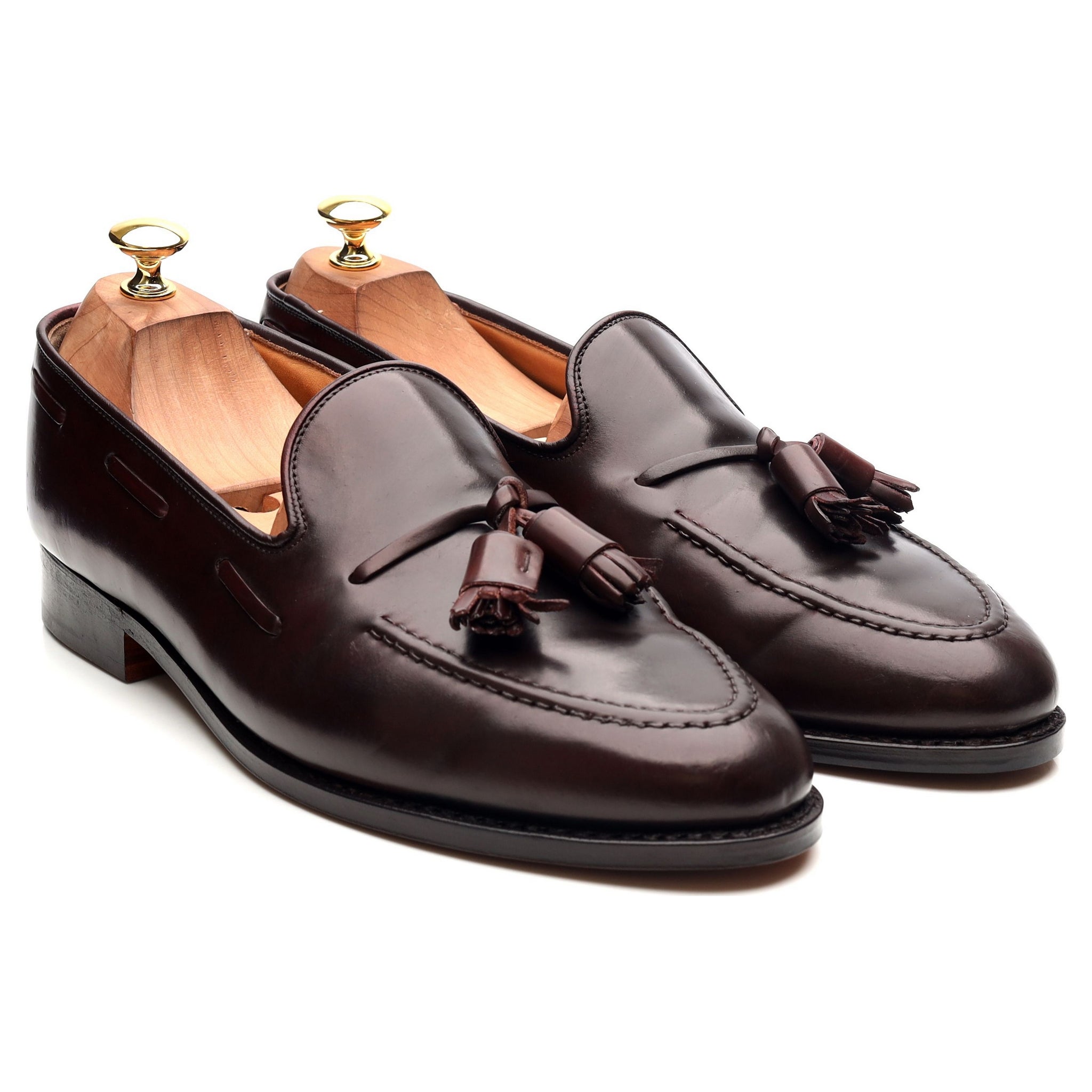 New & Lingwood mocassins cordovan bordeaux pointure UK 9,5