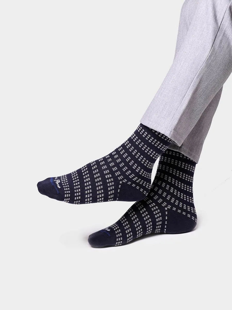 Toni Pons Quel-BR chaussettes coton rayées taupe