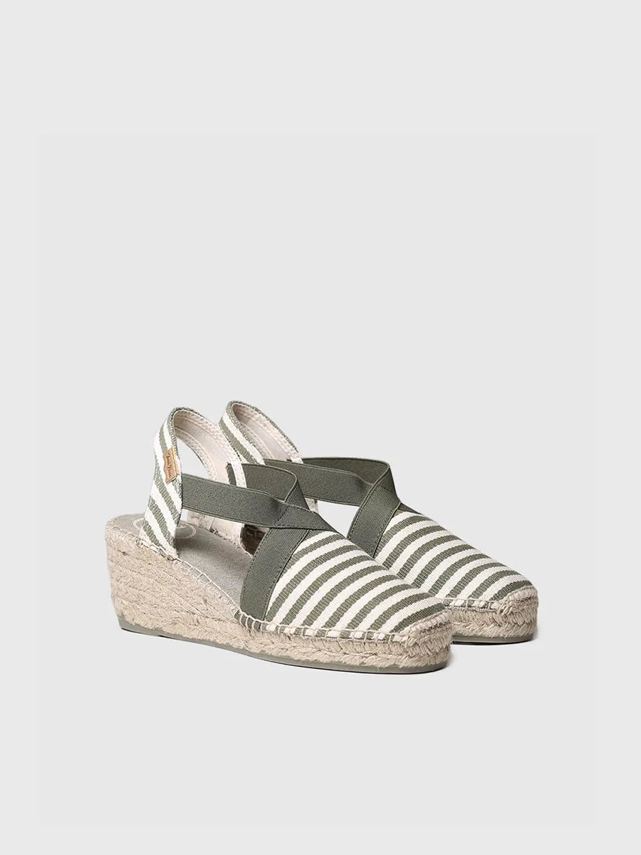 Toni Pons Terra-DD espadrille compensée kaki