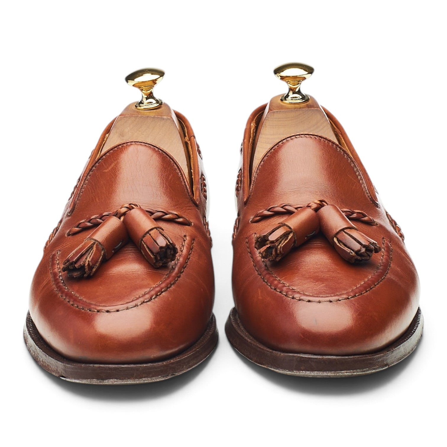 Crockett & Jones Langham mocassin cuir camel pointure 6