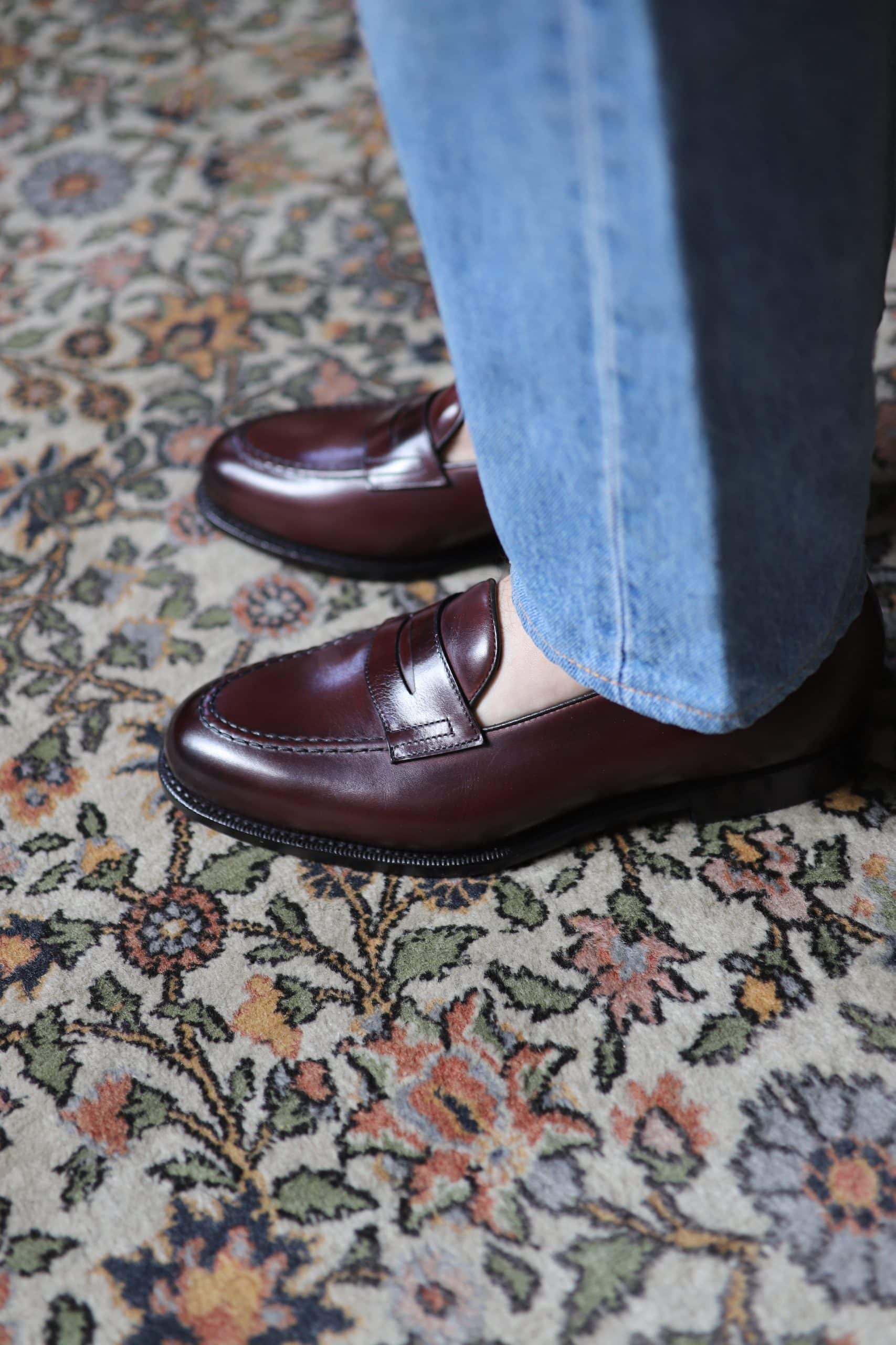 Malfroid Newport penny loafer cuir box calf