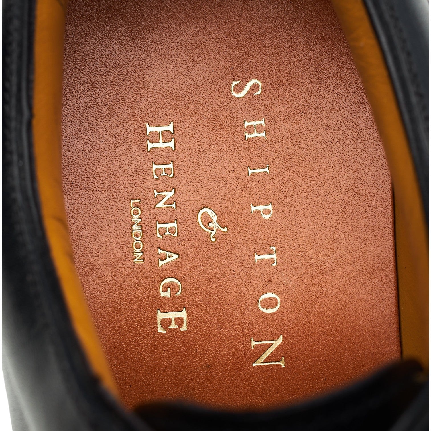 Shipton & Heneage Split Toe derby cuir noir UK 6 caoutchouc