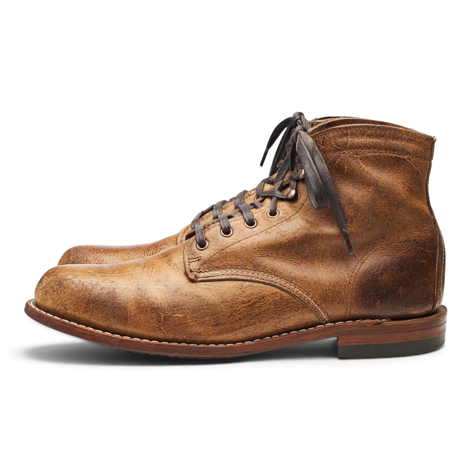 Wolverine 1000 Mile Boots cuir marron pointure UK 10