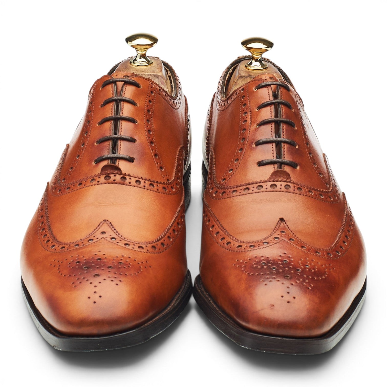Foster & Son Oxford Brogue homme cuir marron UK 10.5