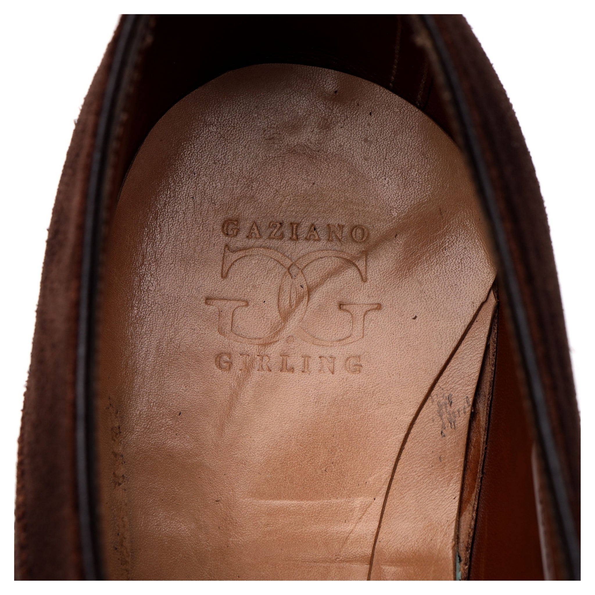 Gaziano & Girling Bespoke oxford suède marron UK 6.5