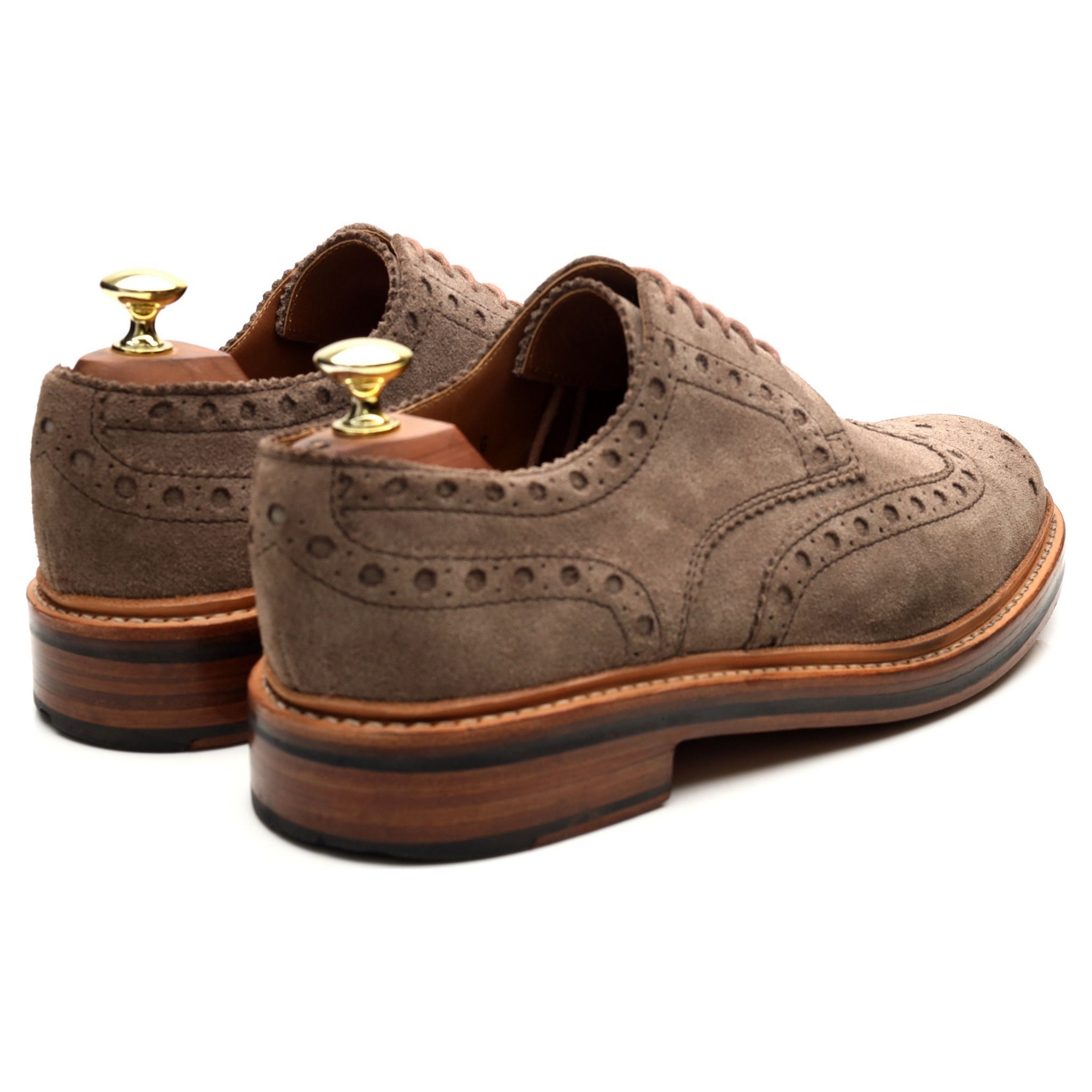 Grenson Archie brogue daim marron clair UK 7,5