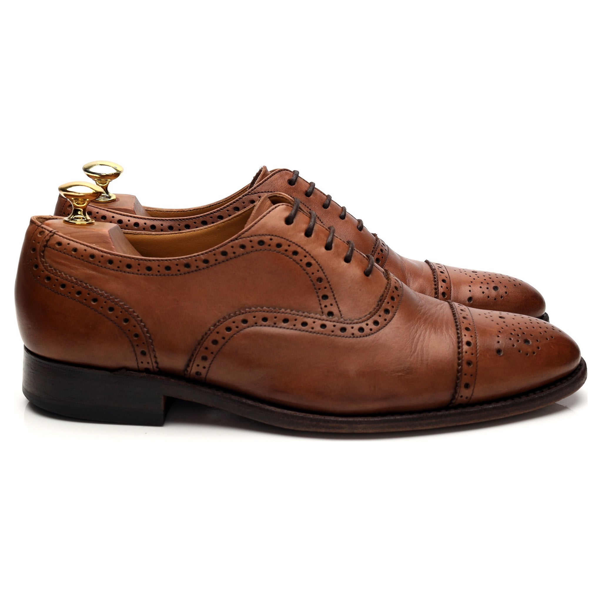Charles Tyrwhitt oxford brogue cuir marron UK 8