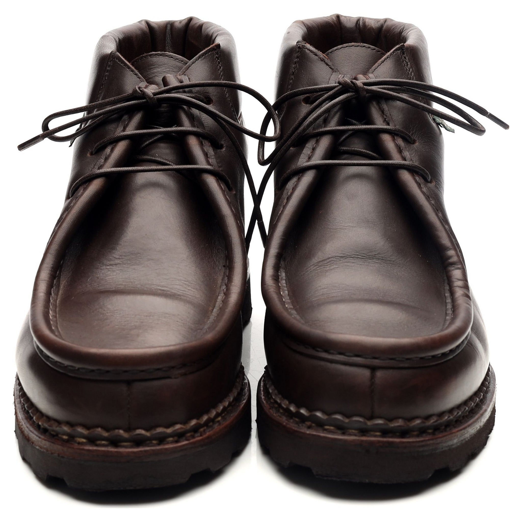 Paraboot boots cuir marron foncé UK 8