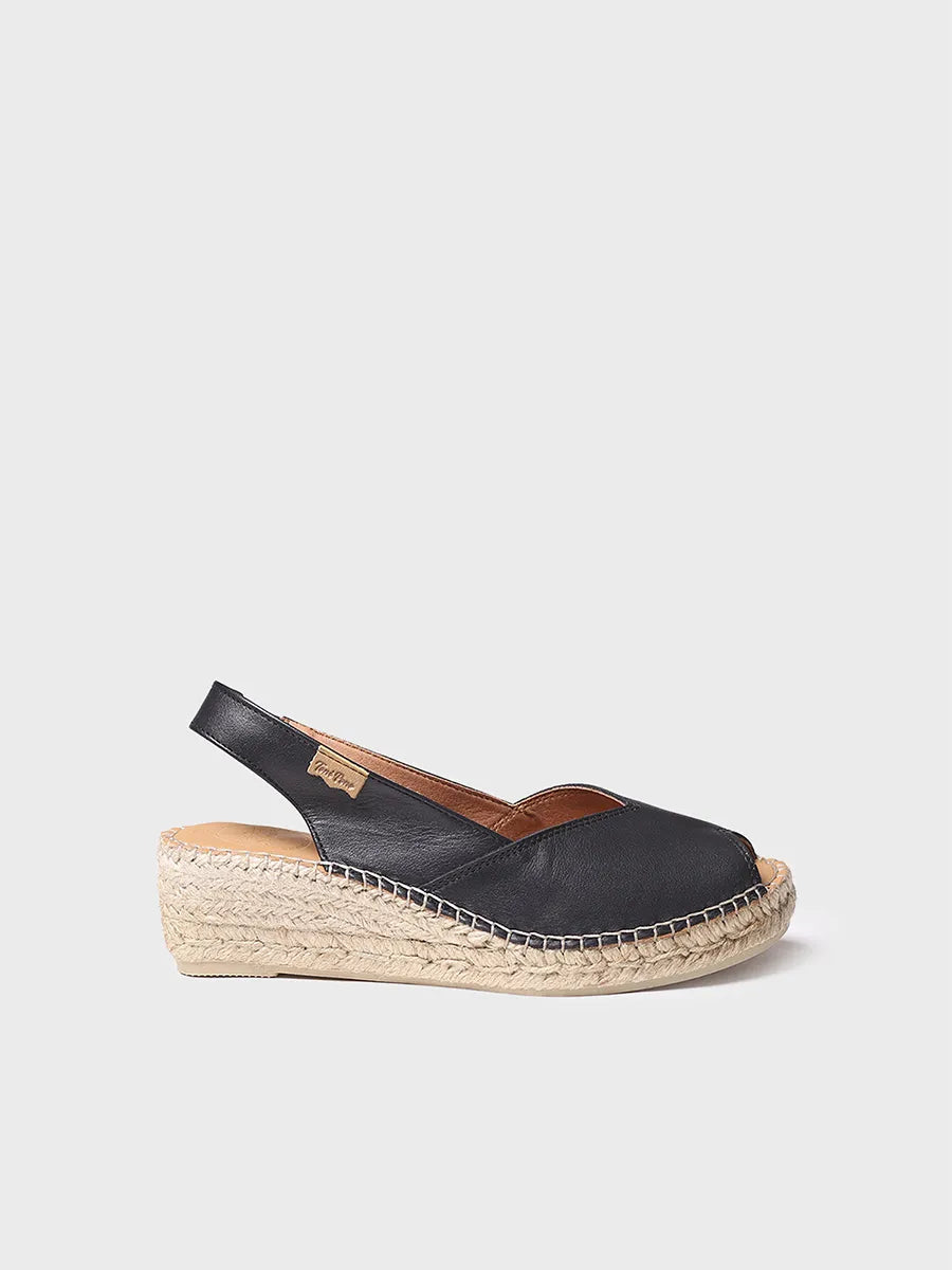 Toni Pons Bernia-P espadrille compensée cuir 5 cm
