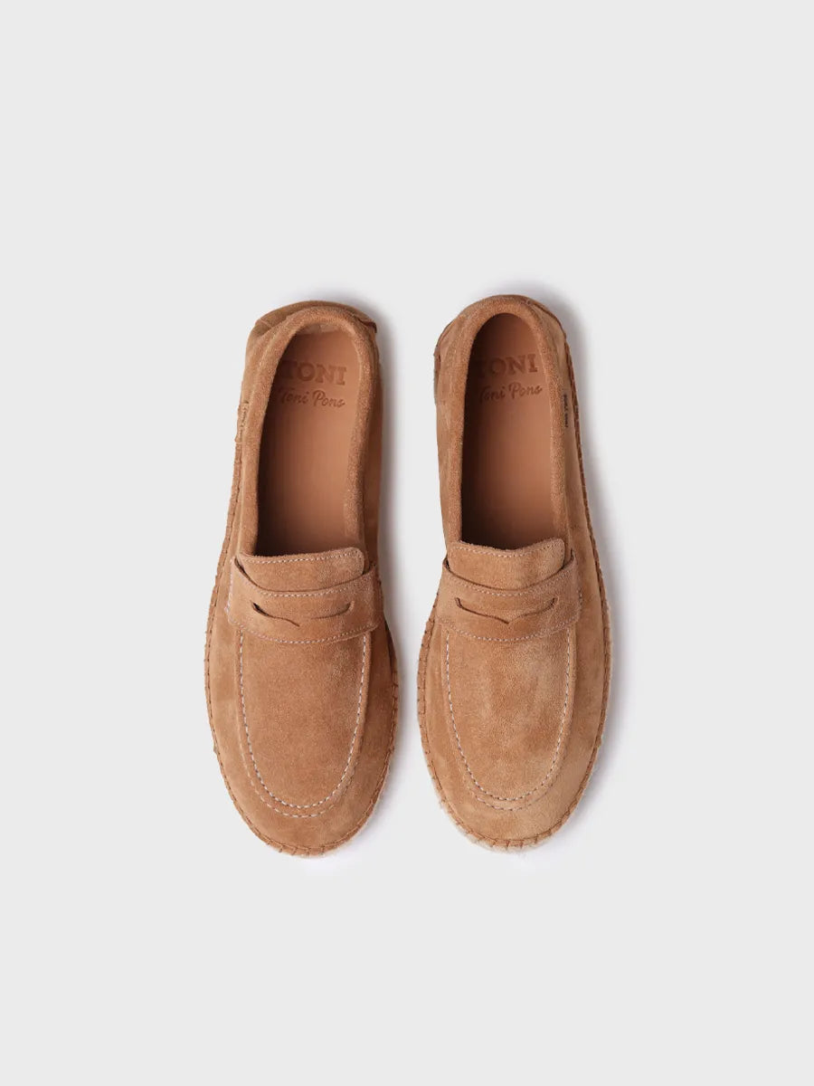 Toni Pons Benet espadrille homme camel cuir