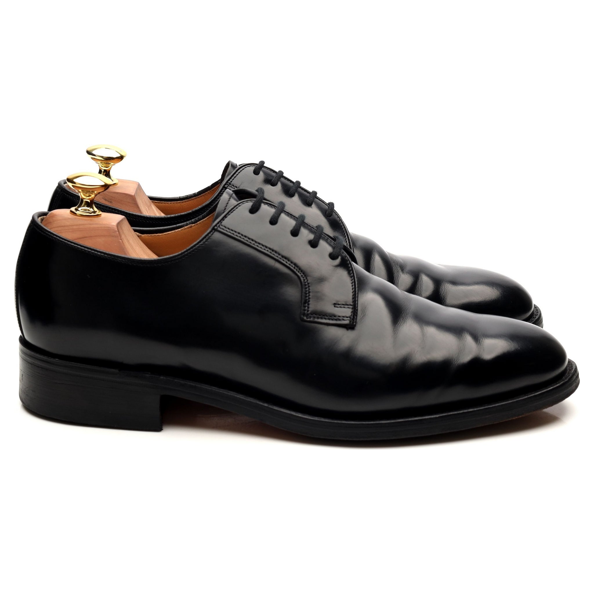 Barker Selwyn derby cuir noir pointure UK 8 semelle cuir