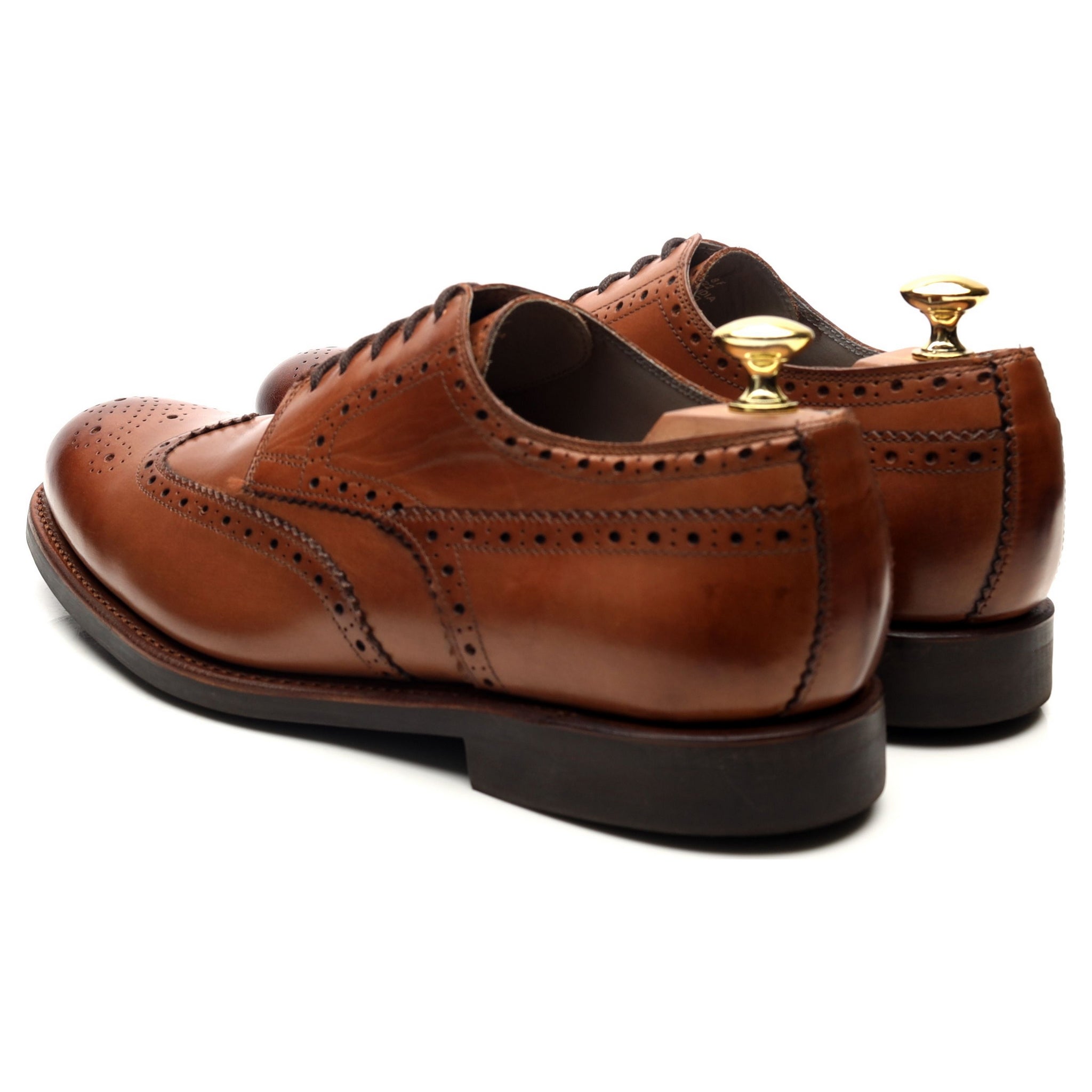 Herring Bath derby cuir cognac UK 8