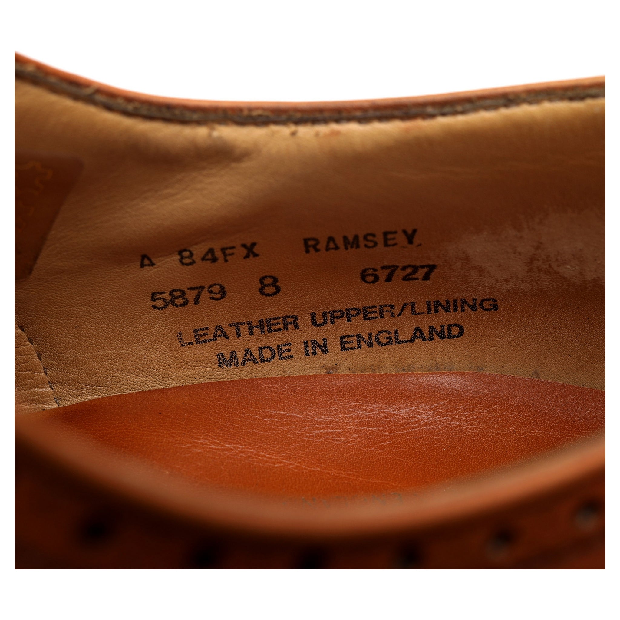 Alfred Sargent Ramsey oxford brogues cuir UK 8
