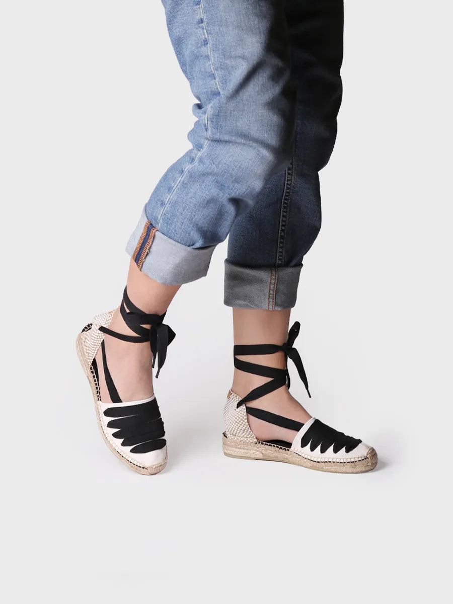 Toni Pons Gavet-CU espadrilles lacets noires vegan