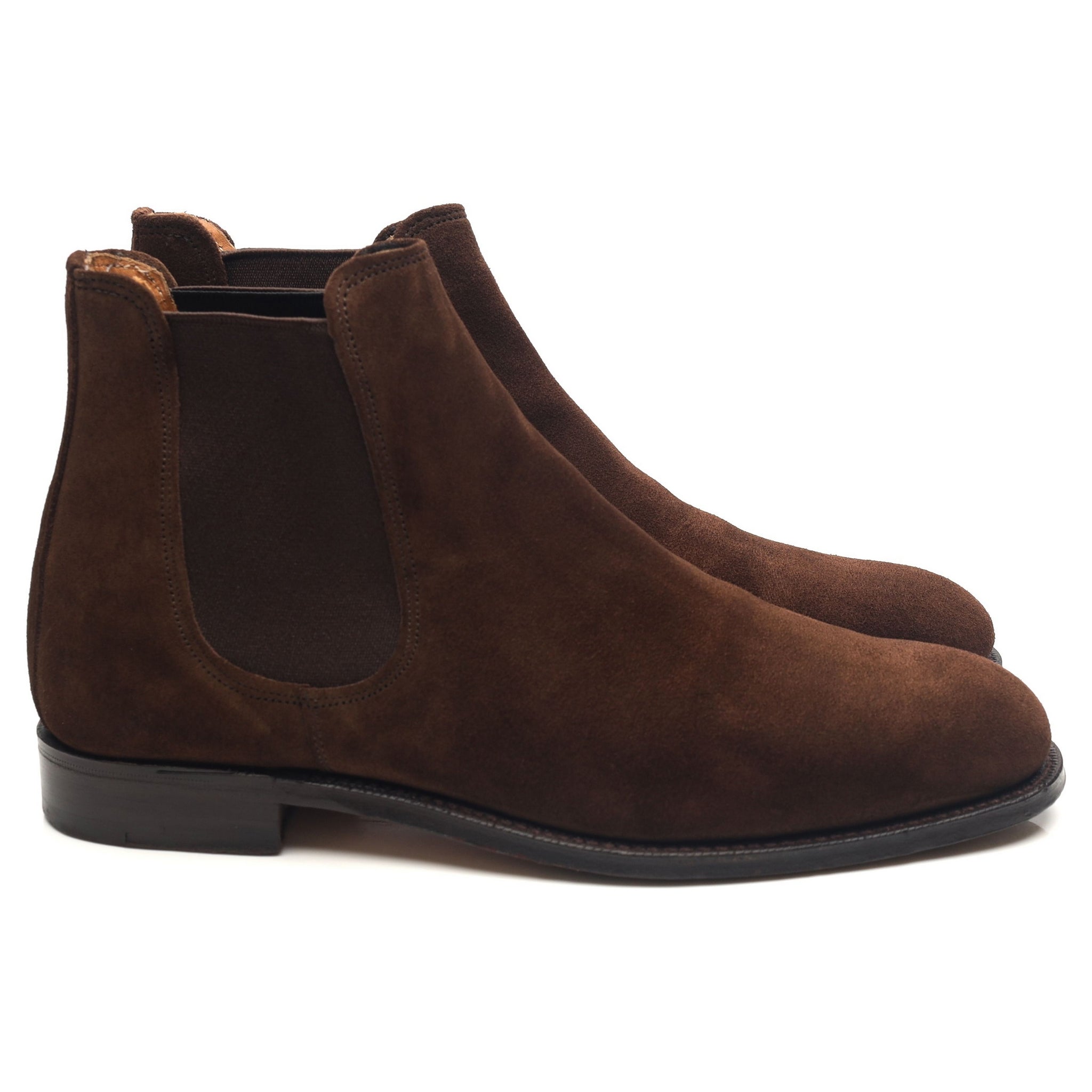 Cheaney Burghley bottines chelsea daim marron UK 7.5