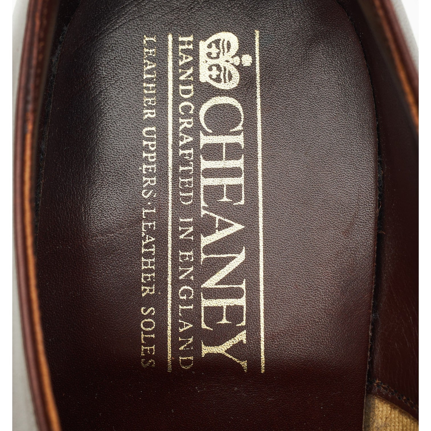 Cheaney Rye Derby Cuir Marron Vintage UK 7.5