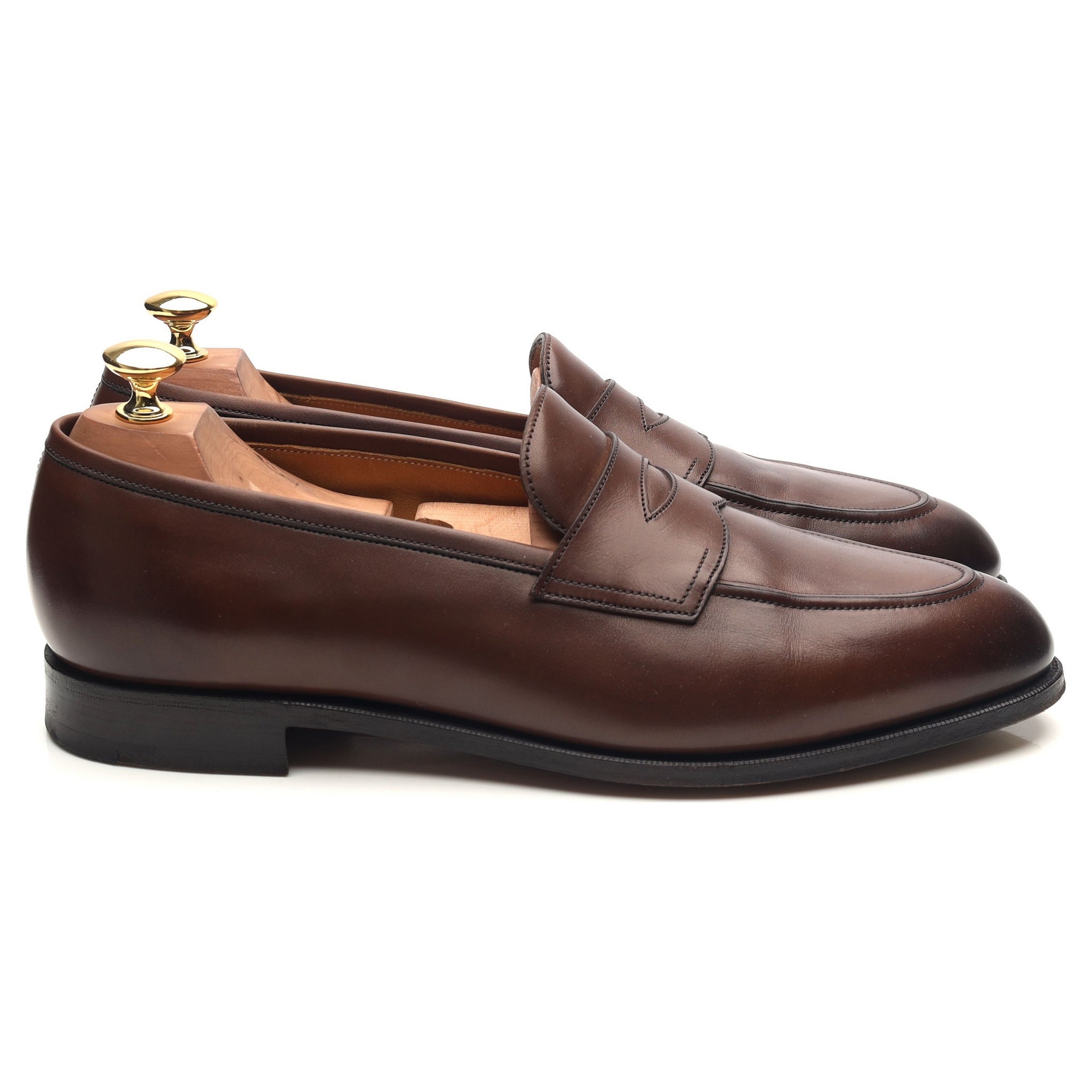 Edward Green Piccadilly mocassins cuir marron pointure UK 9,5