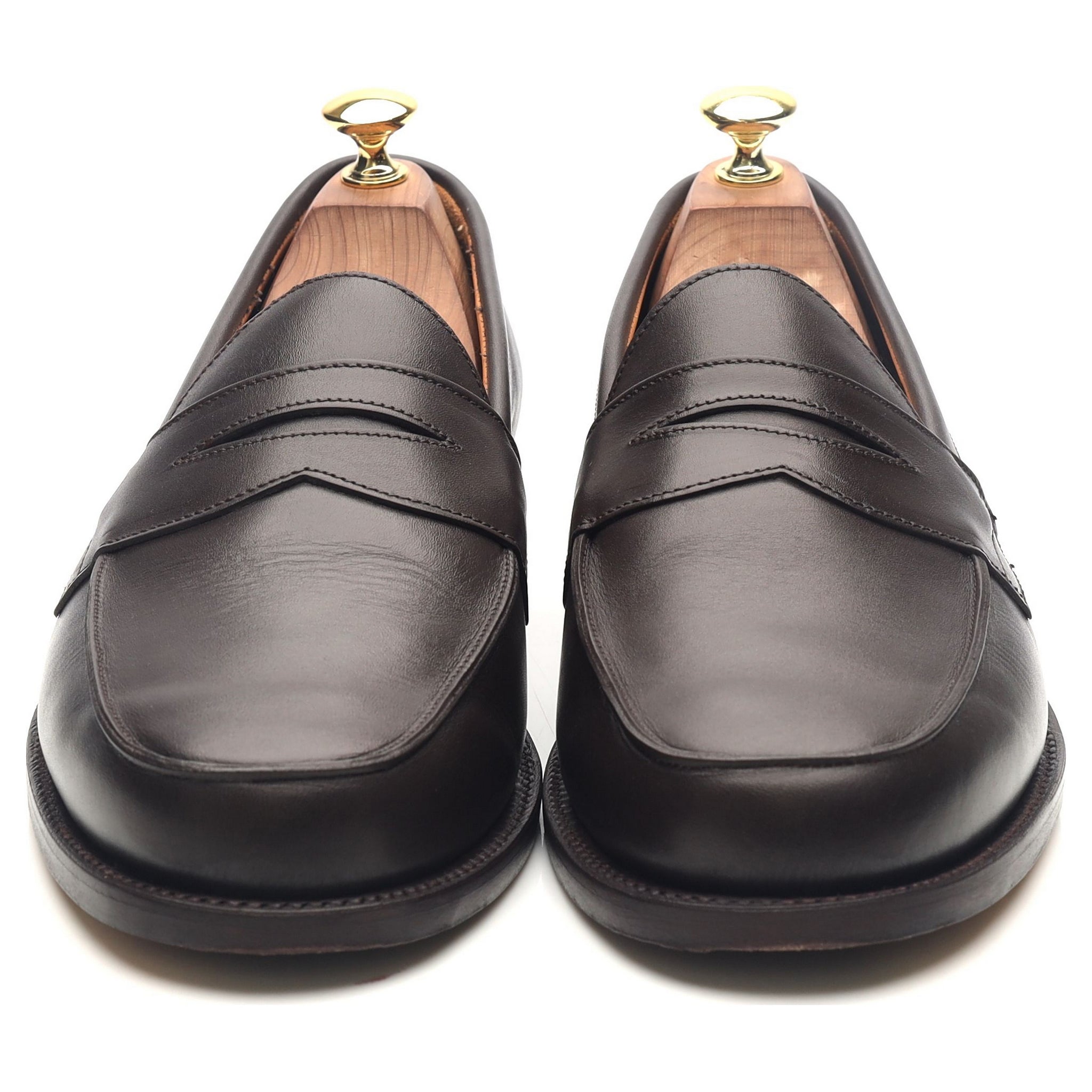 Sanders Madrid mocassins cuir marron foncé UK 8.5
