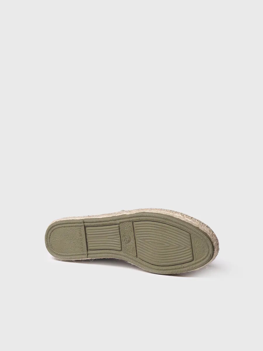 Toni Pons Blanes-ER espadrille toile kaki vegan