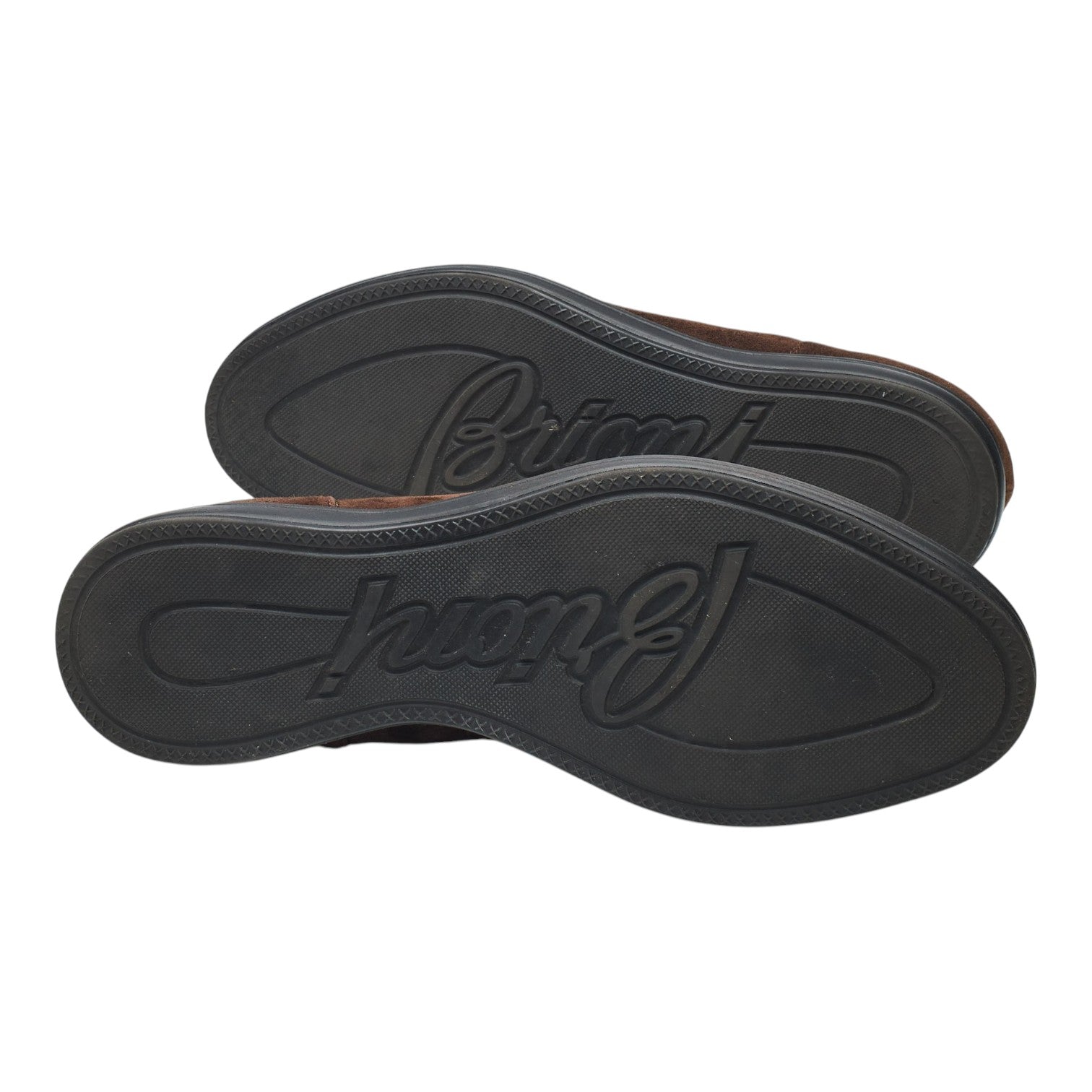 Brioni mocassin penny suède marron 8 UK