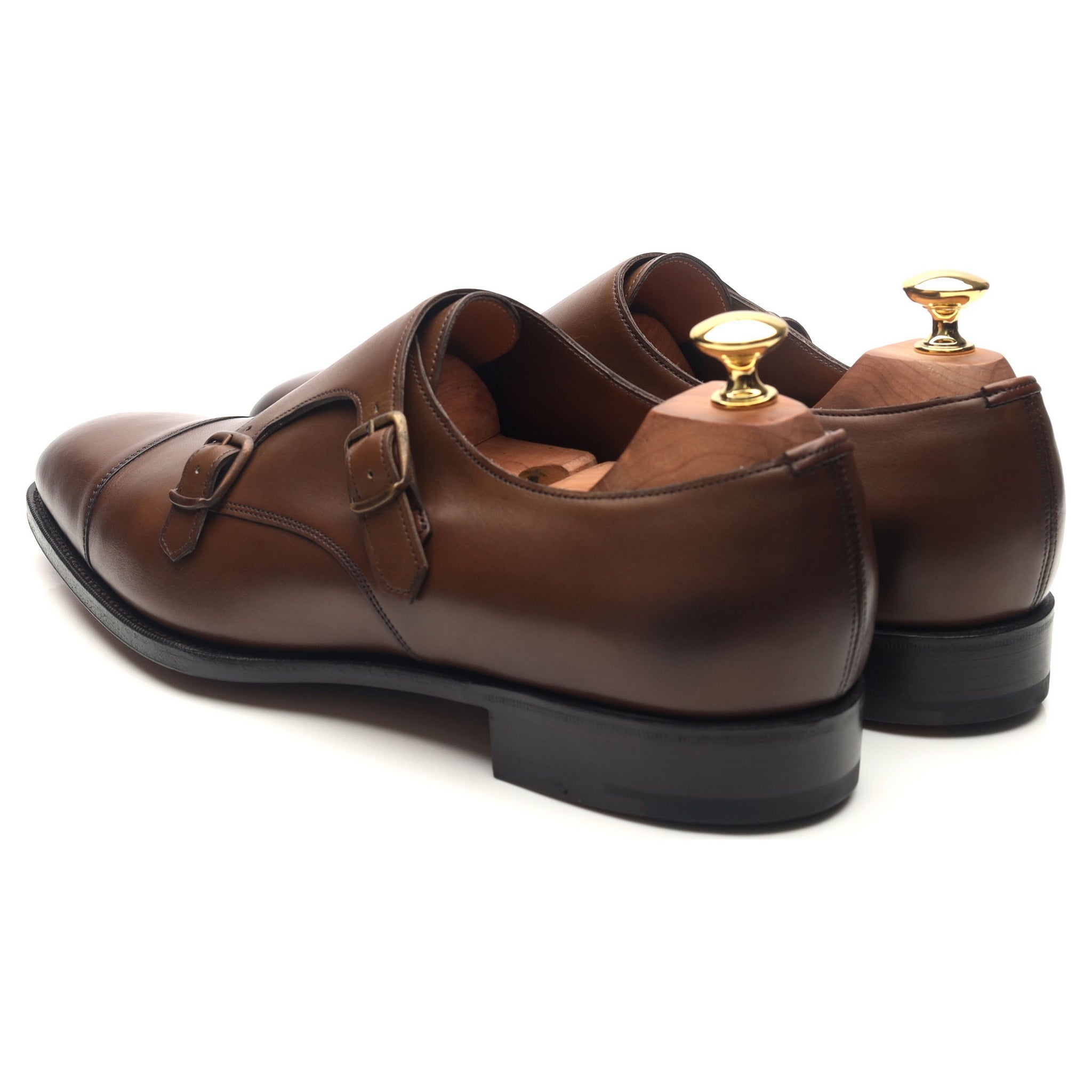 Edward Green Westminster derbys boucle cuir marron UK 9.5