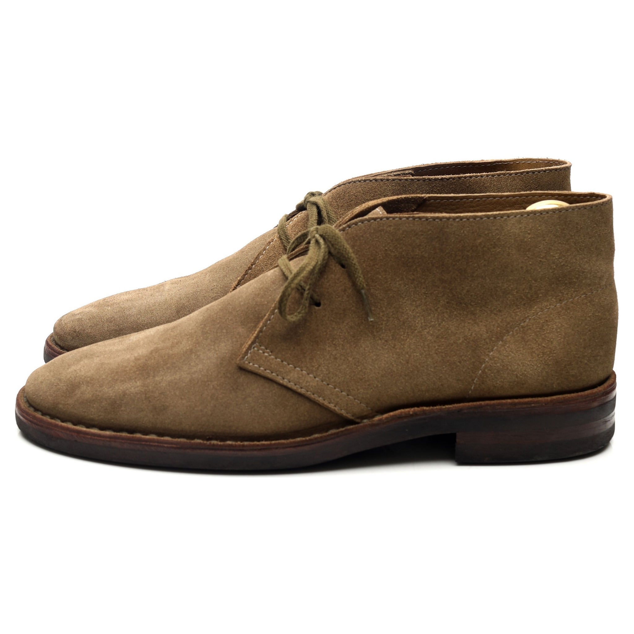 Drake's Clifford boots chukka suède taupe UK 10.5