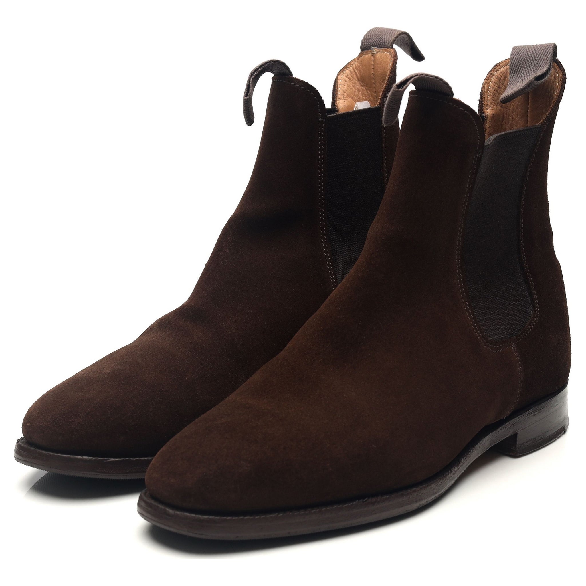 Tricker's Lambourn boots chelsea daim marron pointure UK 6