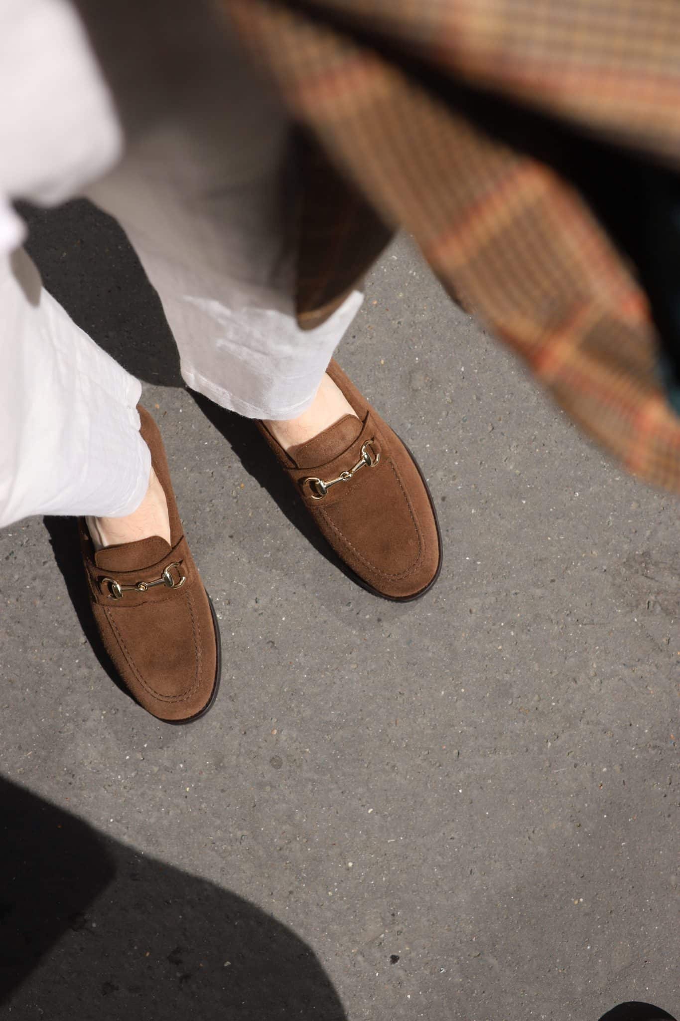 Malfroid Passy mocassin à mors velours praline Vibram