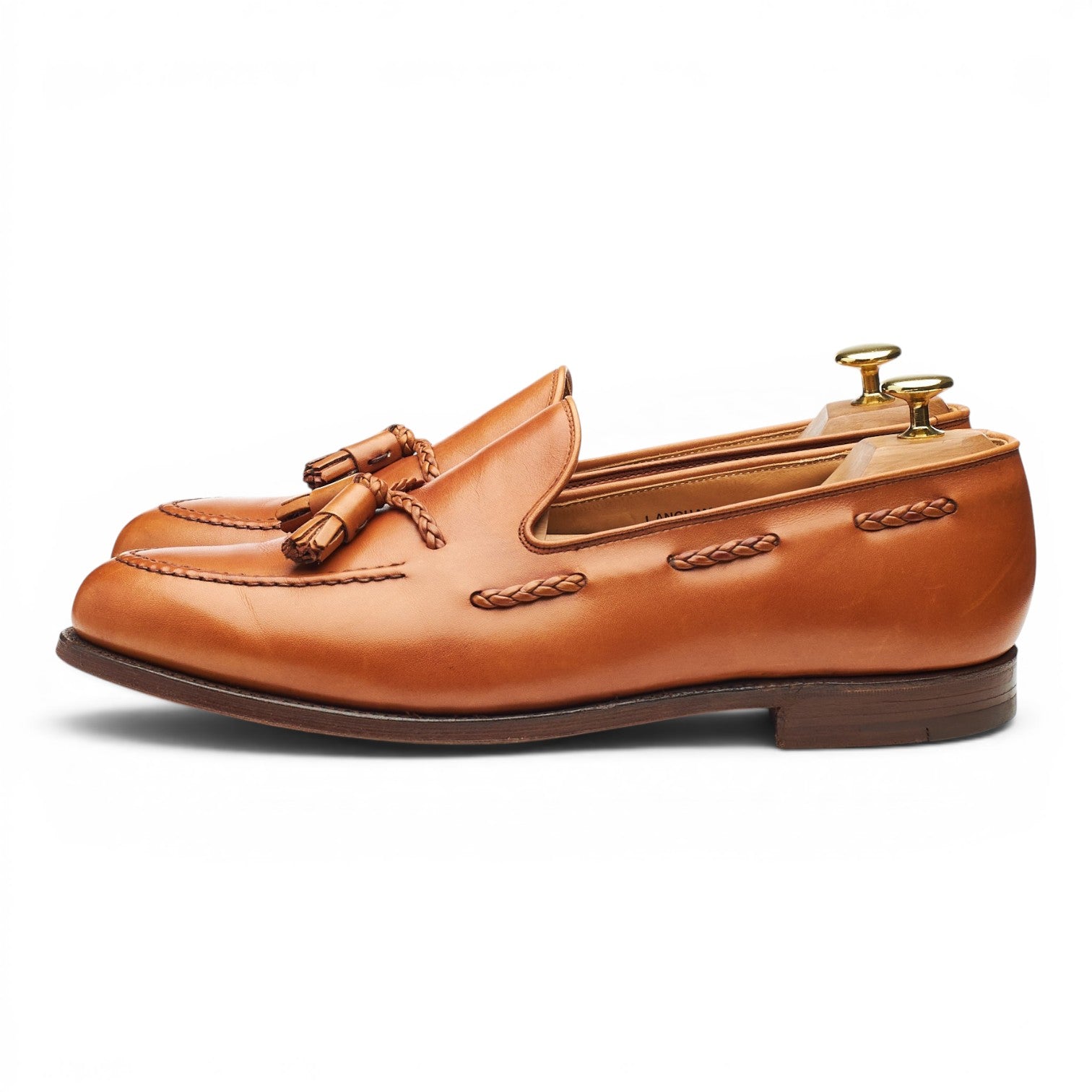 Crockett & Jones Langham mocassin pompons marron 9