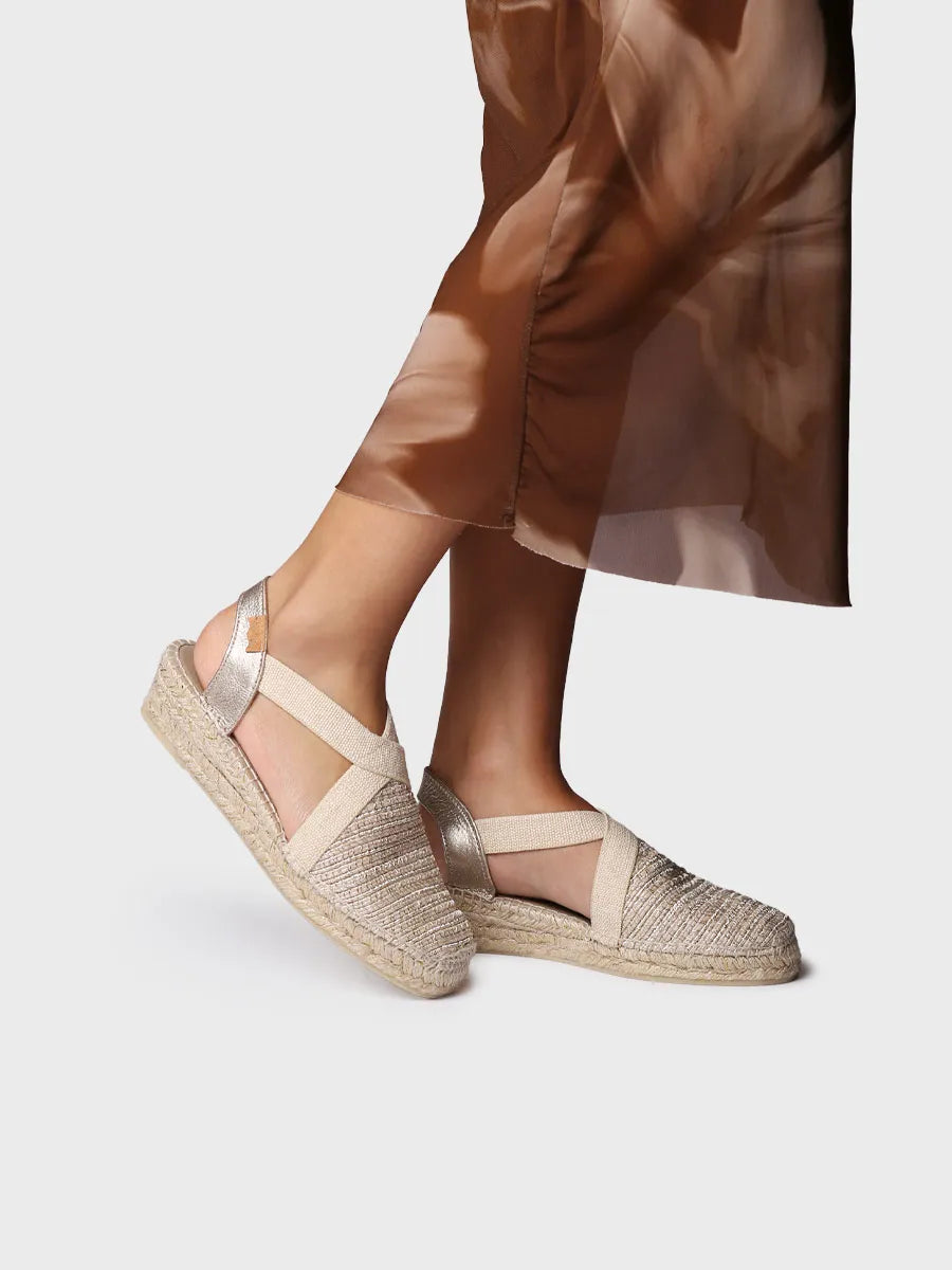 Toni Pons Vera-RL espadrilles plates coton métallisé