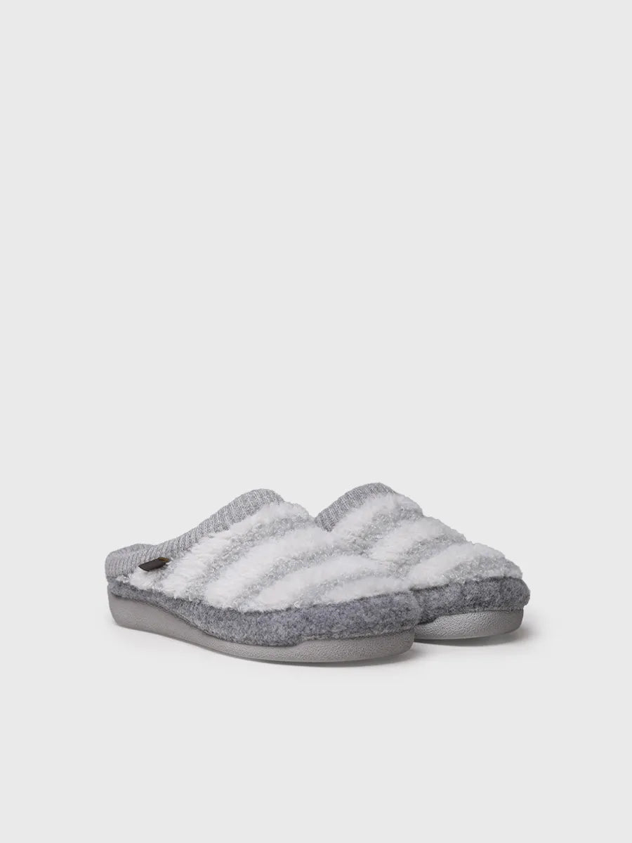 Toni Pons MALU-RM sabot femme gris fourrure