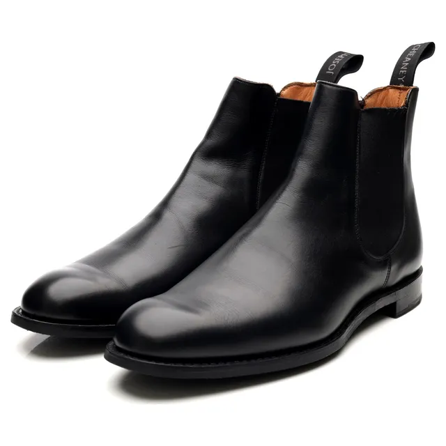 Cheaney Godfrey bottines chelsea cuir noir UK 9,5