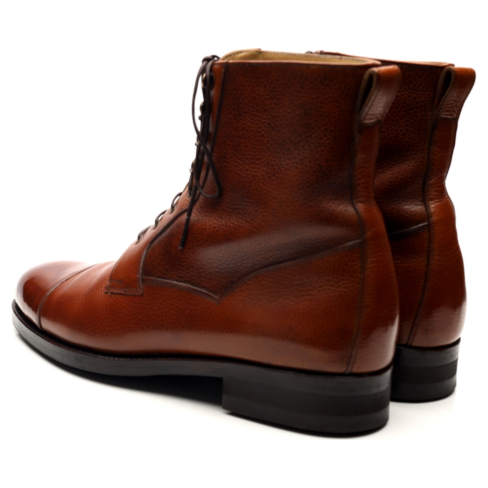 Vass Valway bottes cuir grain marron UK 9