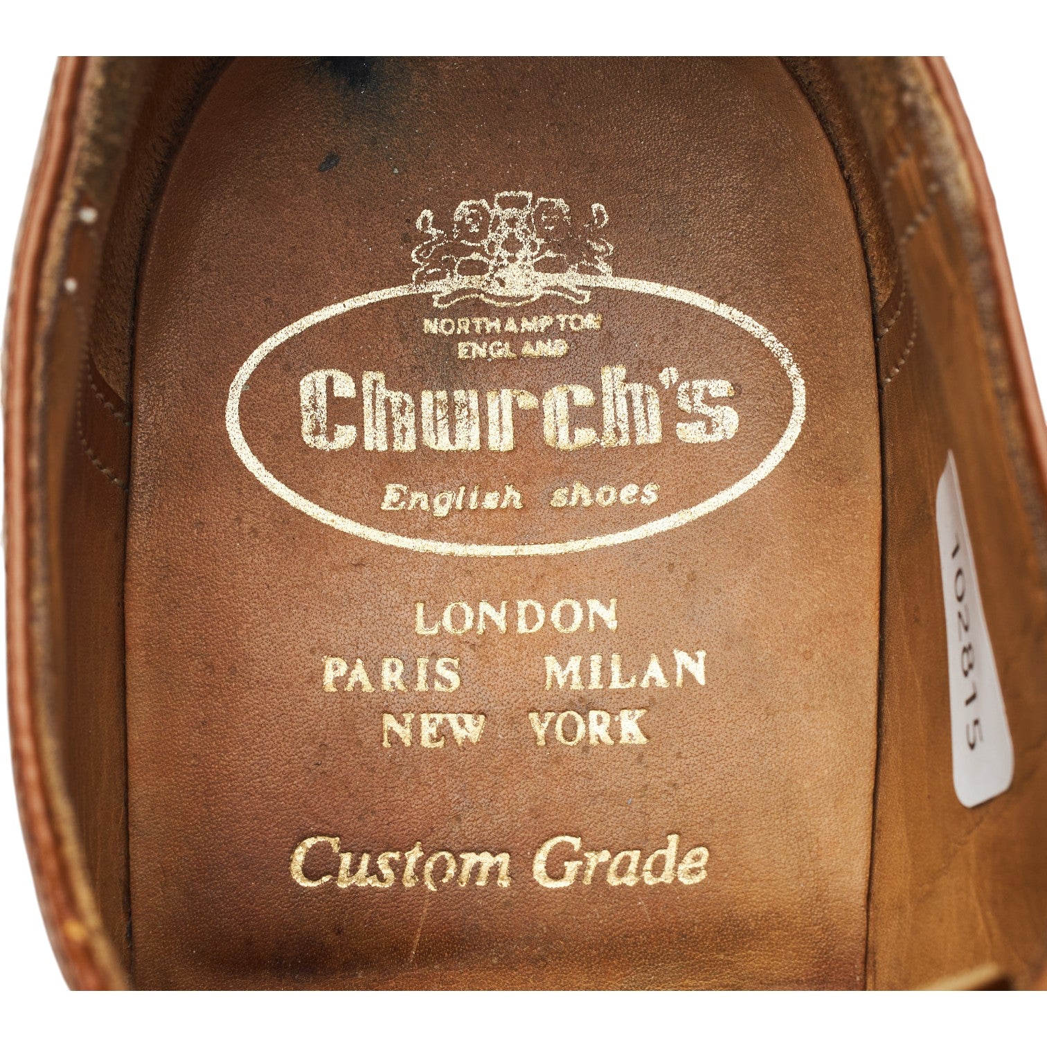 Church's Alex derby cuir camel pointure UK 7.5