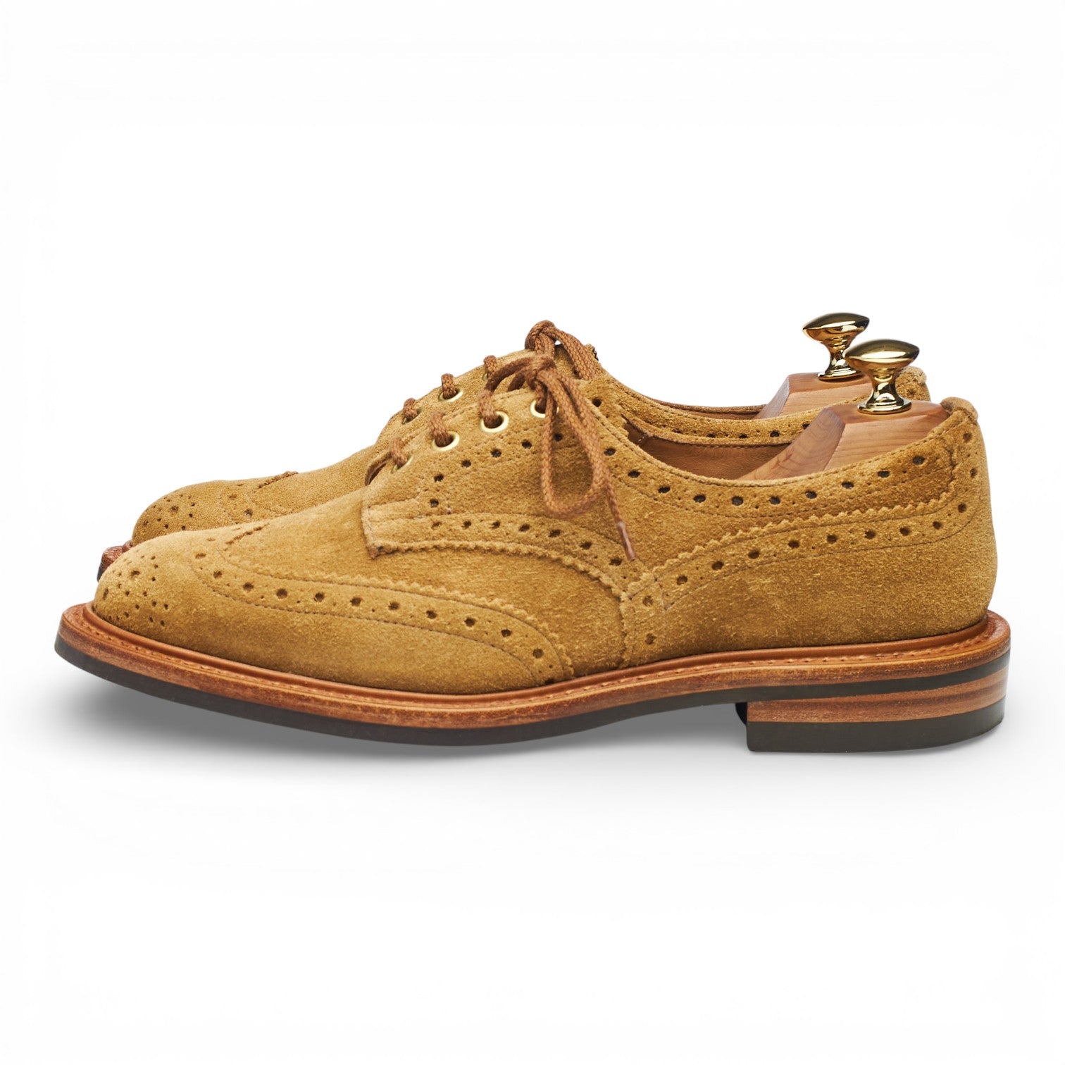 Tricker's Bourton derbies sable pointure UK 6.5 suède