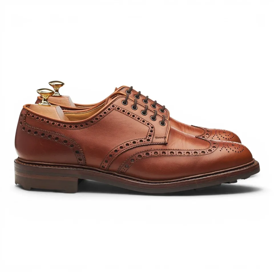Crockett & Jones Warwick derbies brogues cuir marron 9,5