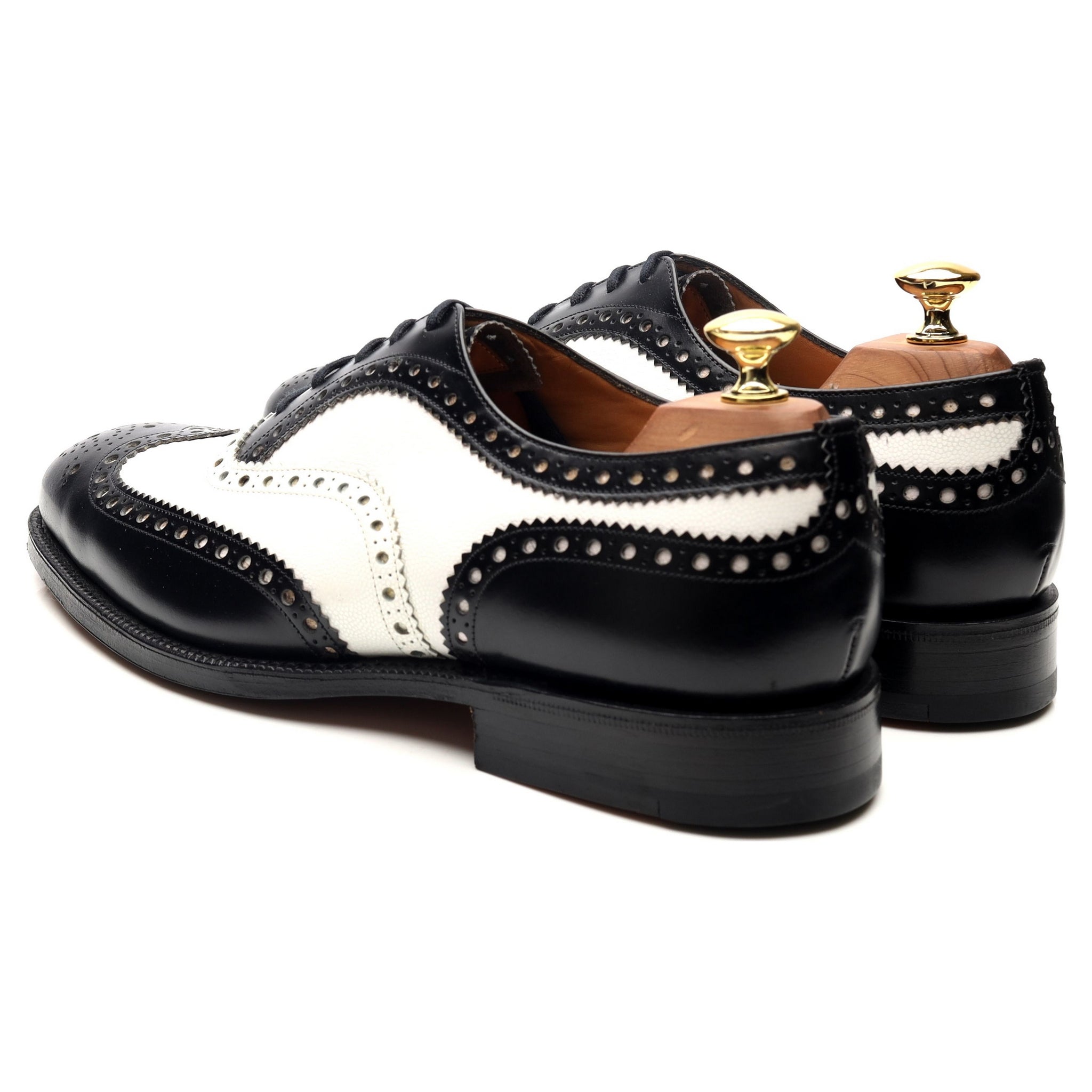 Church's Barlow derby cuir noir blanc UK 8