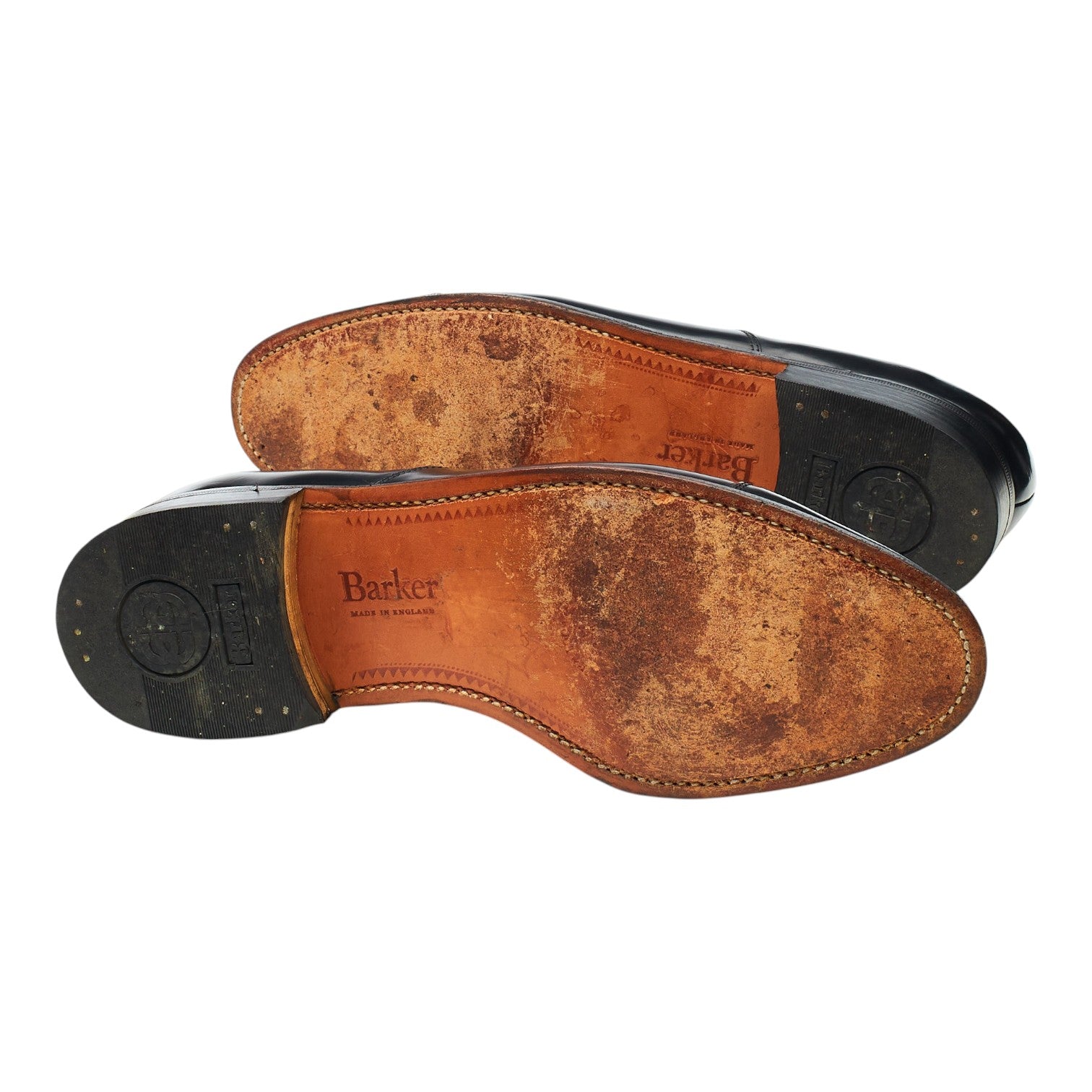 Barker Arnold oxford cuir noir 8 étroit semelle cuir