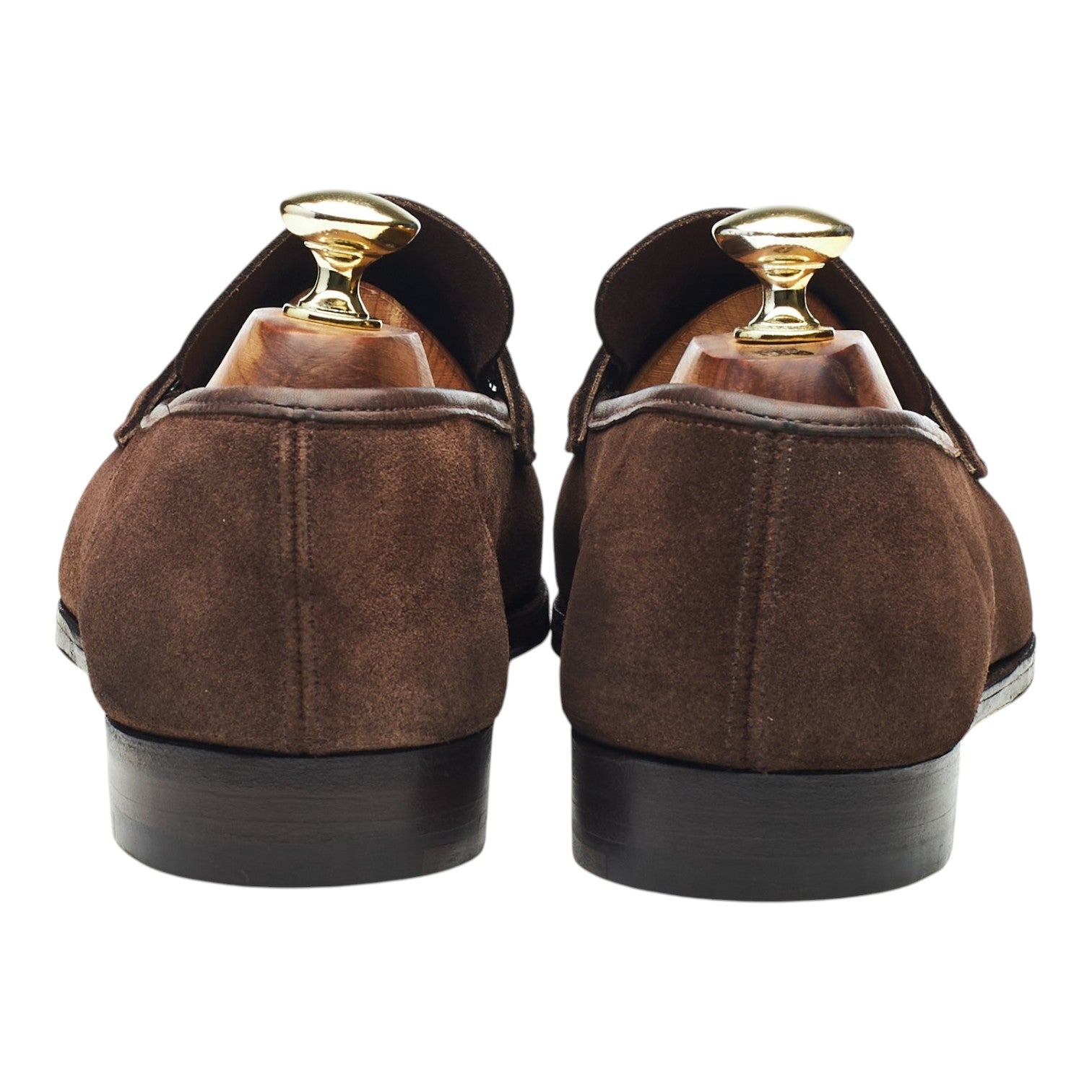 George Cleverley George mocassins daim marron UK 6.5
