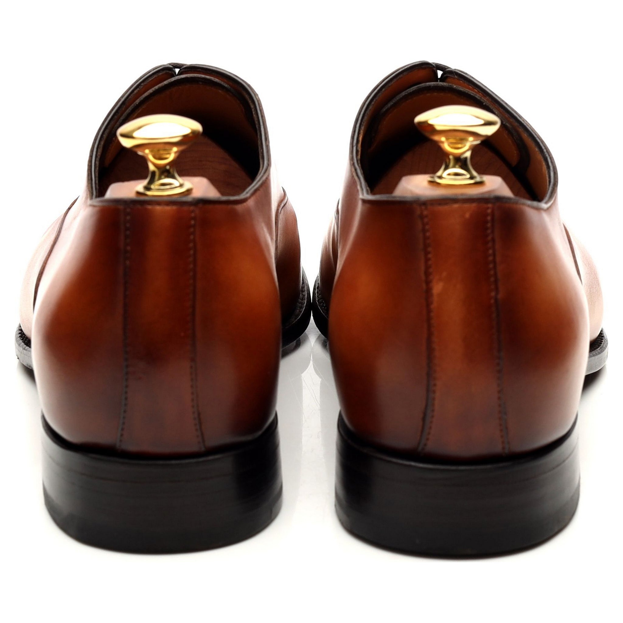 Carlos Santos Harold richelieu cuir tabac UK 9