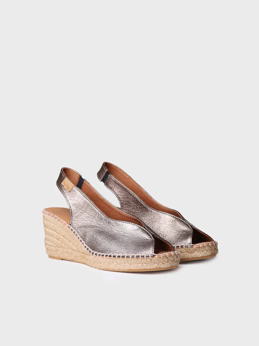 Toni Pons Laila-P espadrille compensée cuir talon 5 cm
