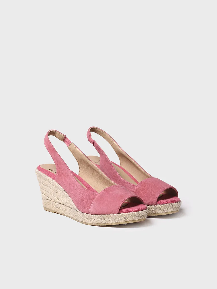 Toni Pons Monza-A espadrilles compensées suède talon 7,5 cm