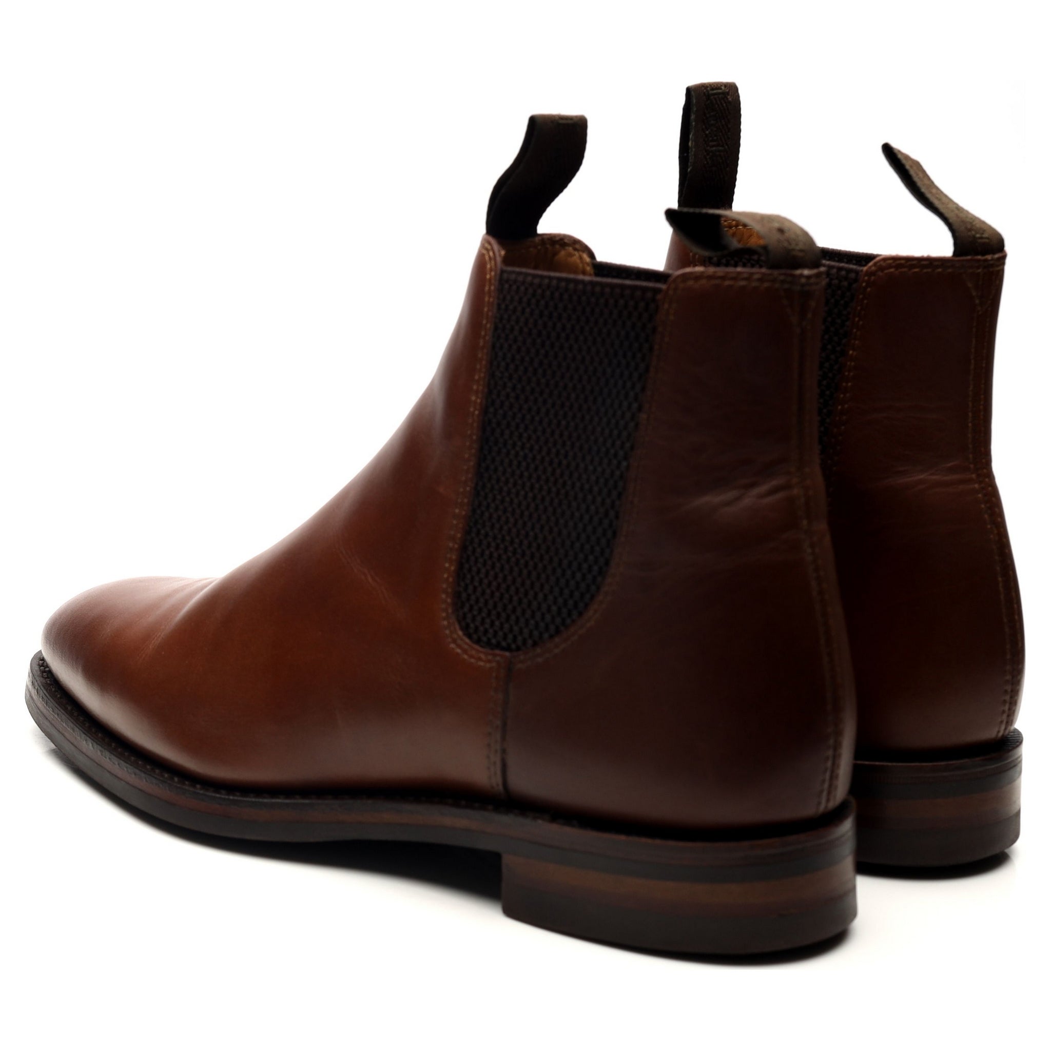 Loake 1880 Chatsworth bottines chelsea cuir marron UK 7