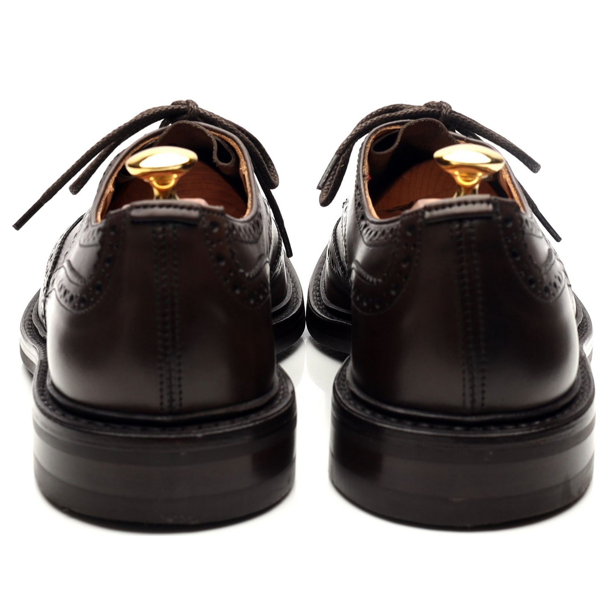 Tricker’s Bourton derbies cuir marron foncé 9 UK
