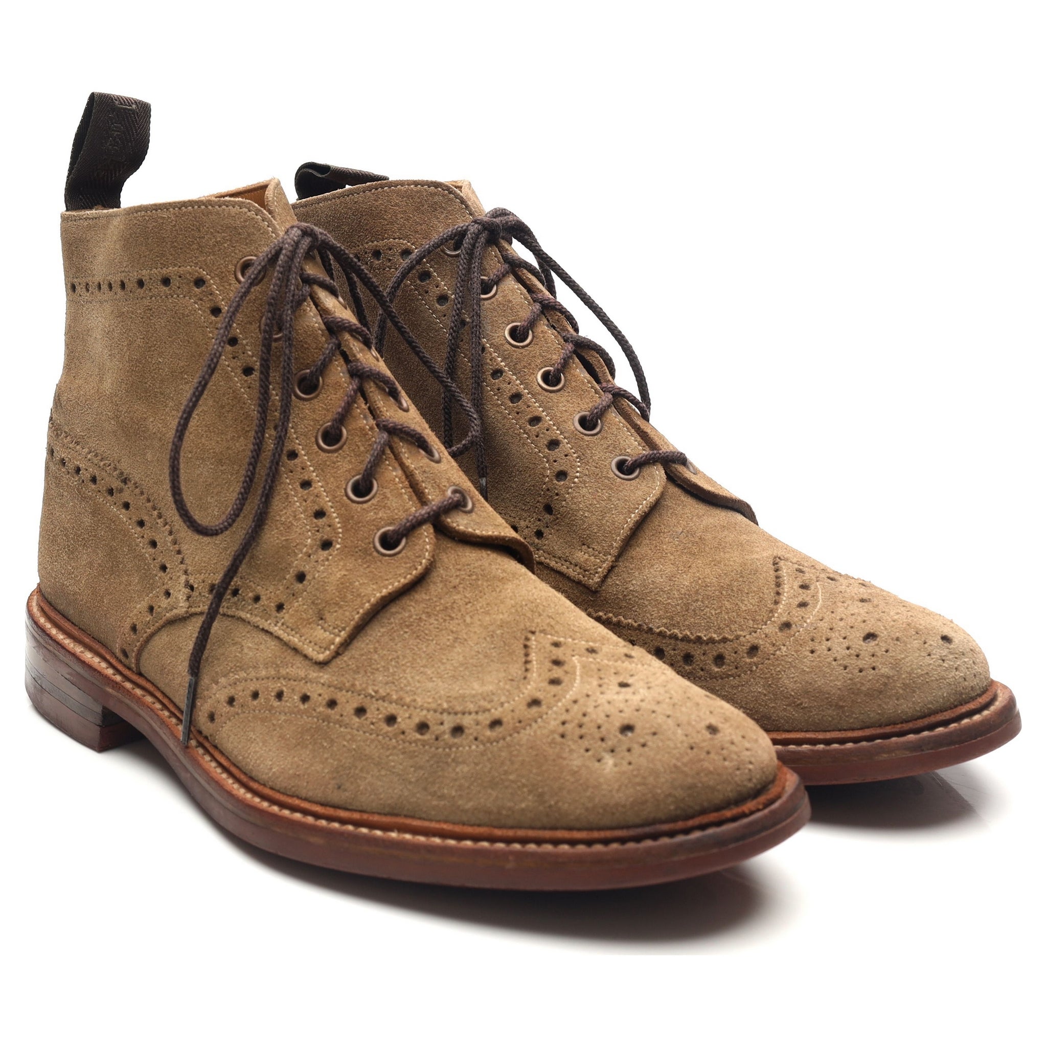 Loake 1880 Wharfdale boots brogues daim sable pointure UK 9